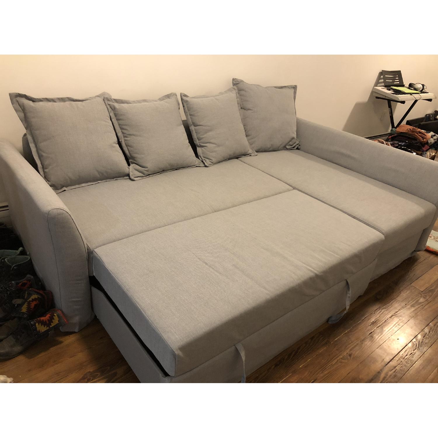 Ikea Holmsund Sleeper Sectional Sofa w/ Storage - image-2