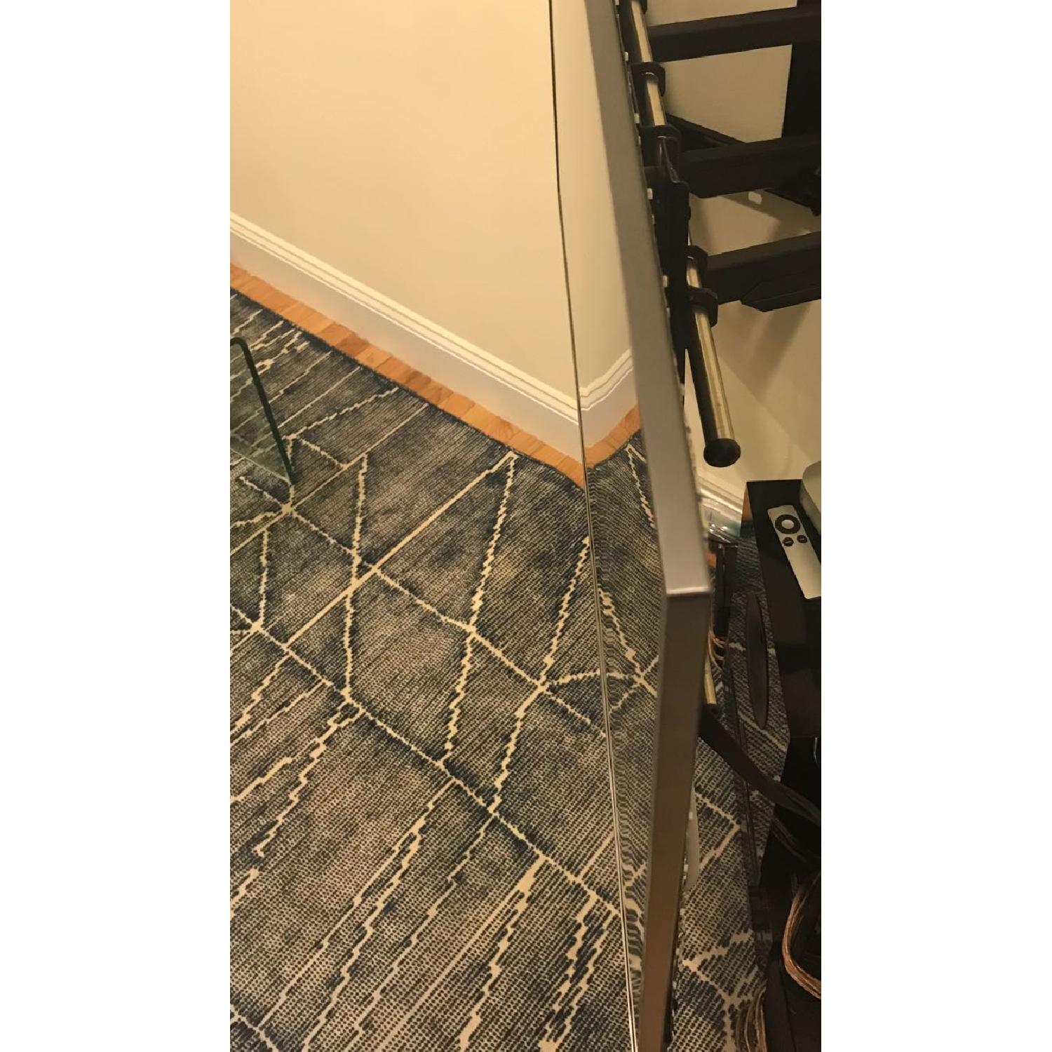 West Elm Erased Lines Wool Rug in Blue Lagoon - image-2