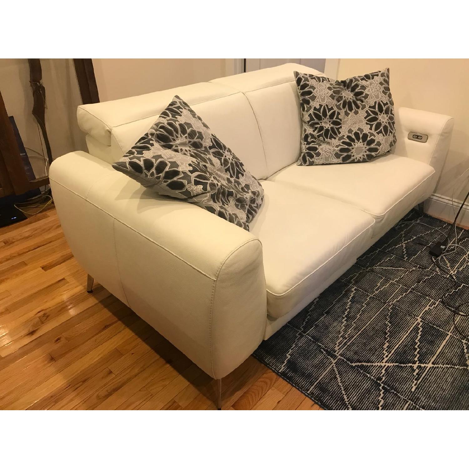 West Elm Erased Lines Wool Rug in Blue Lagoon - image-3