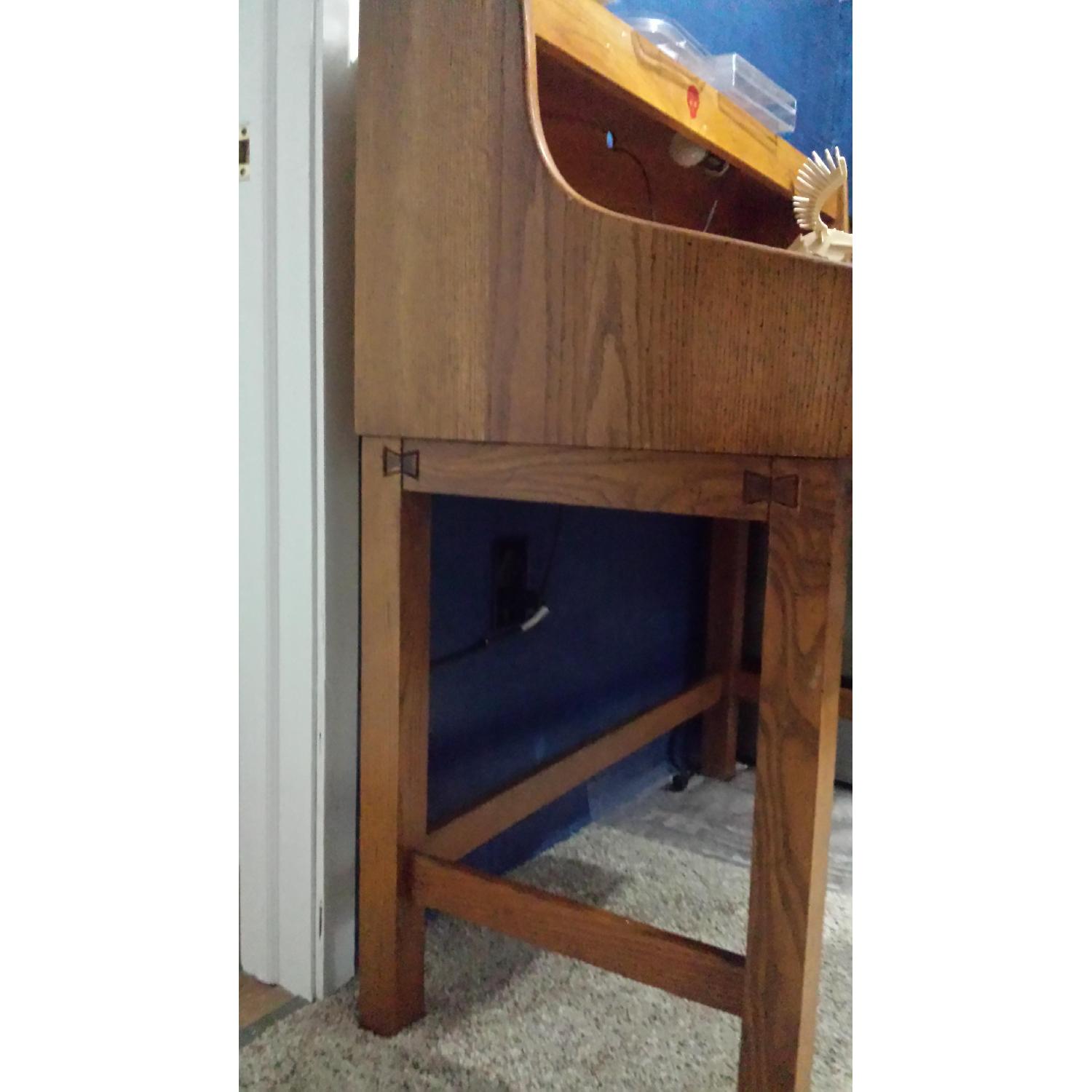 Lea 2 Drawer Study Desk w/ Hutch & Lamp - image-2