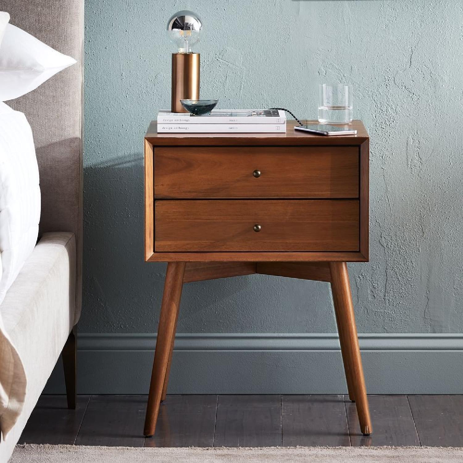 West Elm Mid Century Nightstand in Acorn - image-2