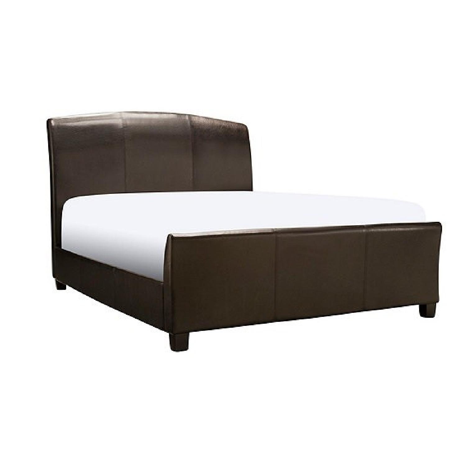 Raymour & Flanigan Bartell FullSize Faux Leather Bed Frame AptDeco