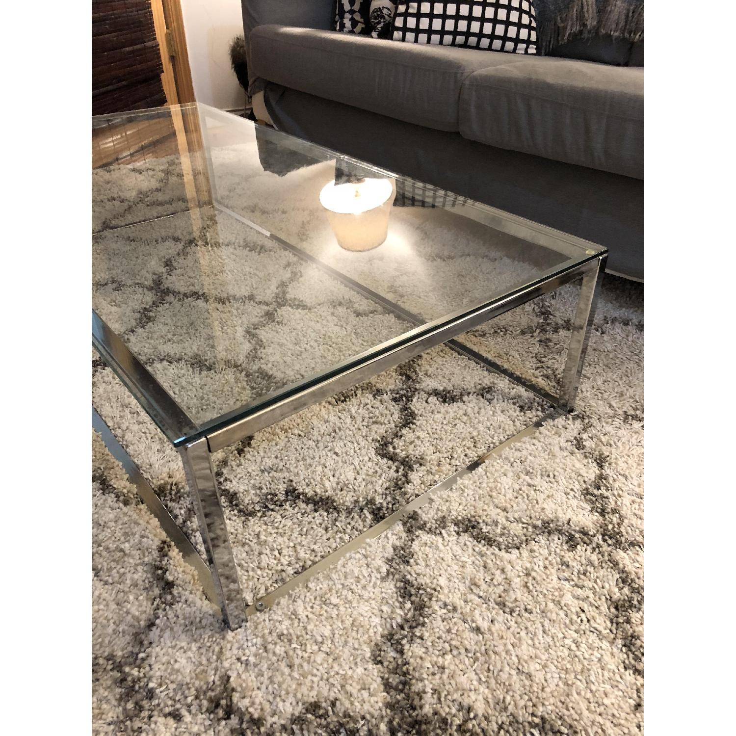 CB2 Smart Glass Top Coffee Table - image-4