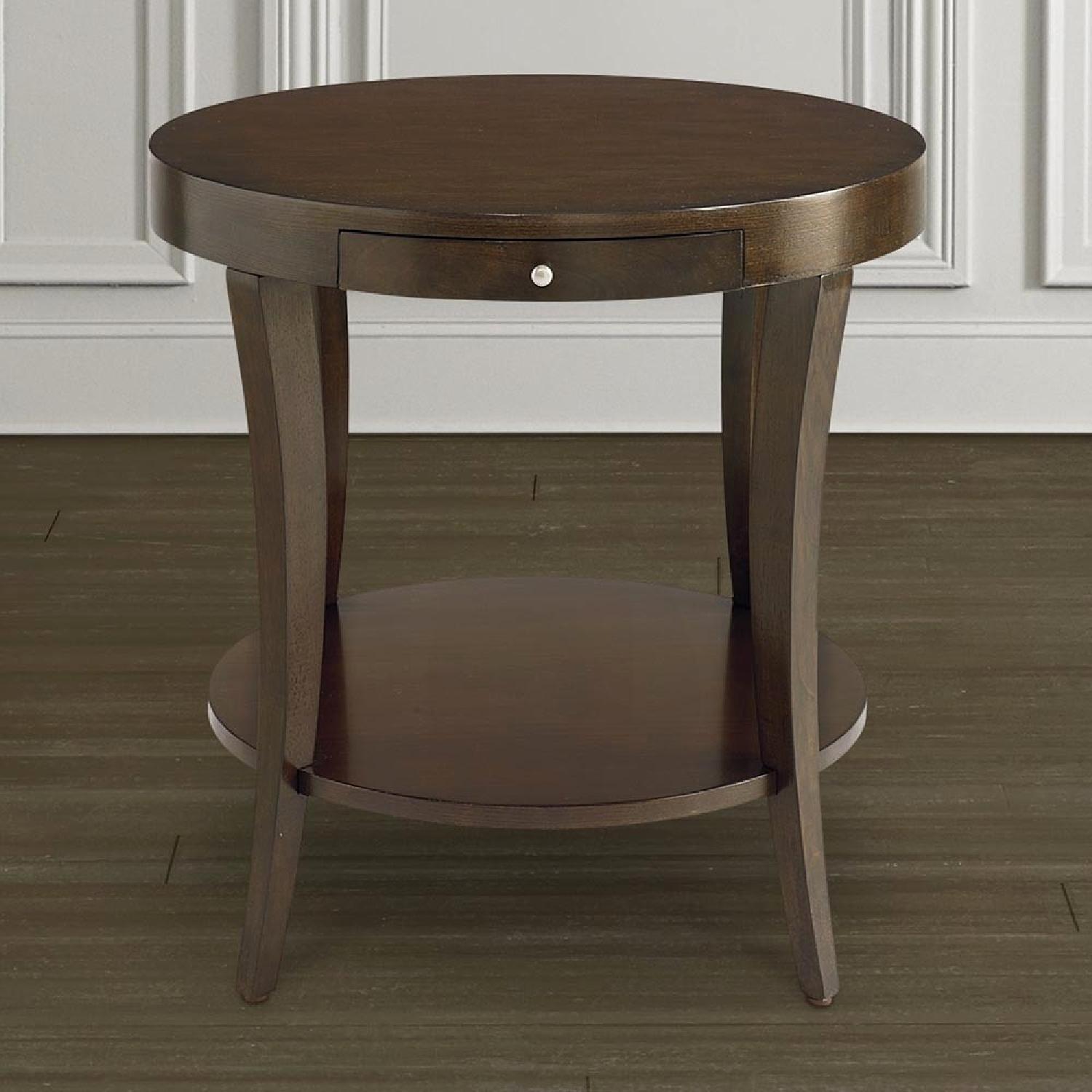 Bassett Presidio Pine Round Side Table - image-4