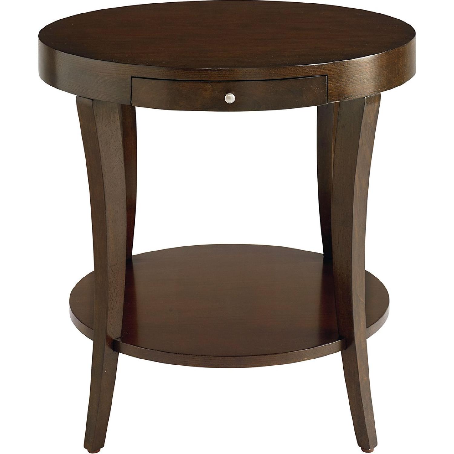 Bassett Presidio Pine Round Side Table - image-5