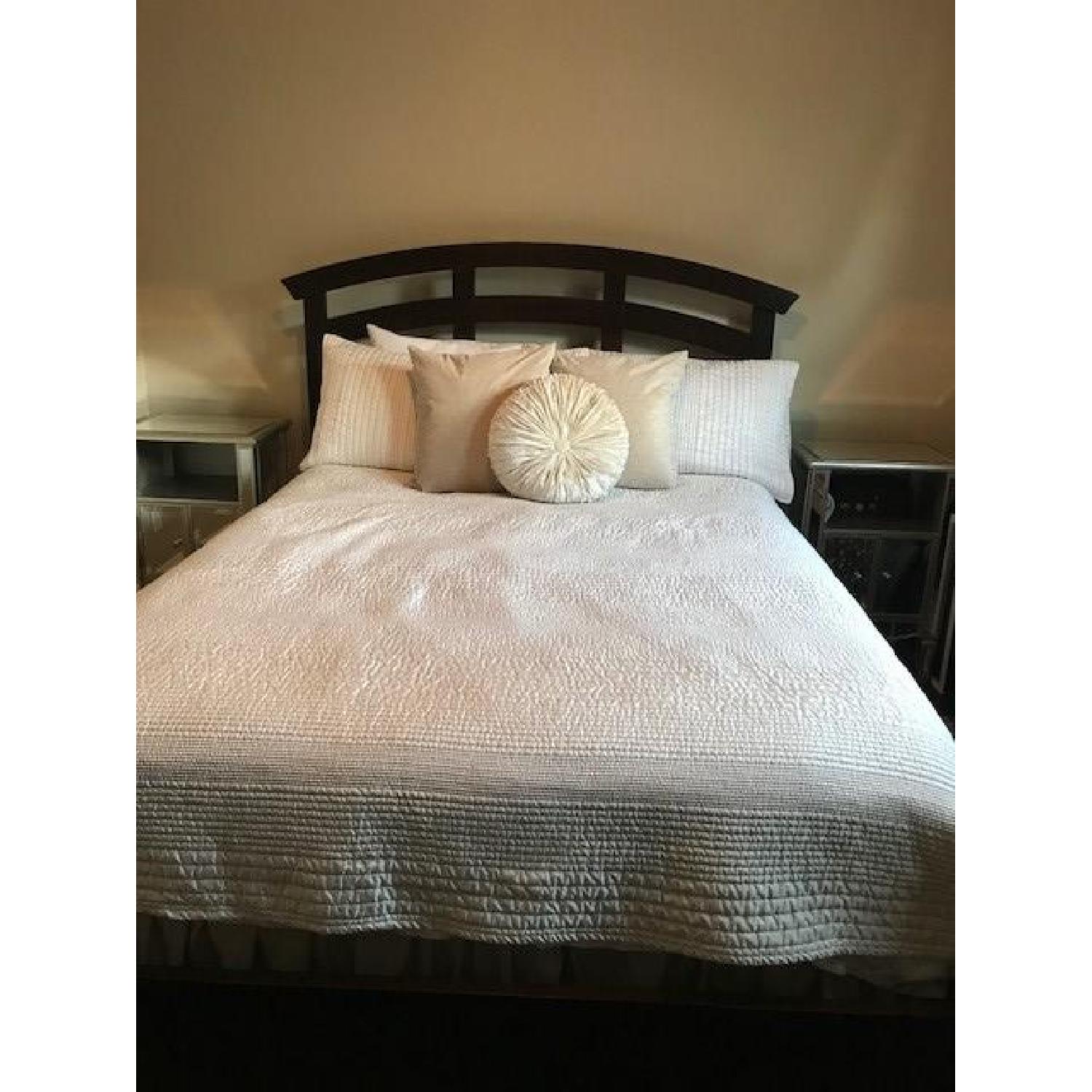 Raymour & Flanigan Solid Wood Queen Bed Frame AptDeco