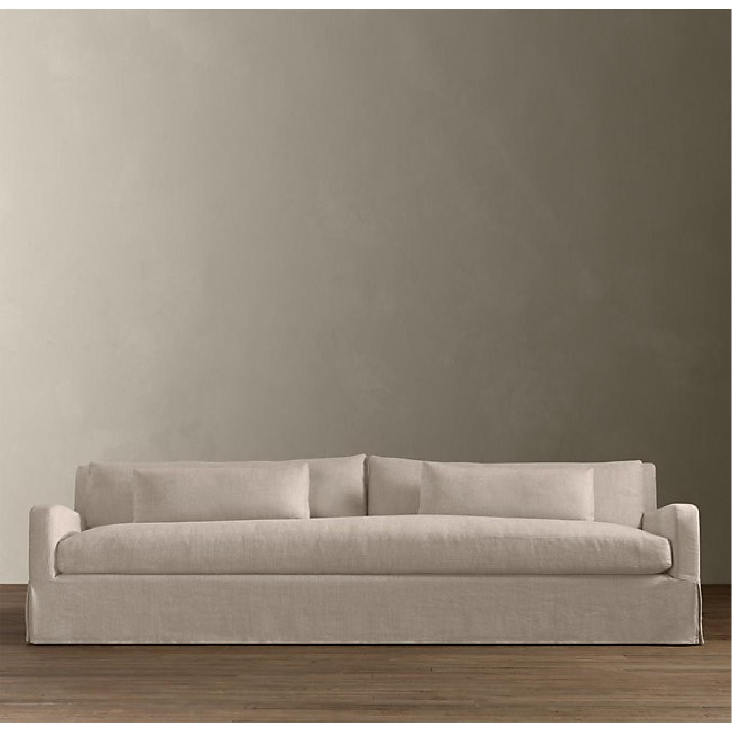 Restoration Hardware Belgian Slope Arm Sleeper Sofa - image-0