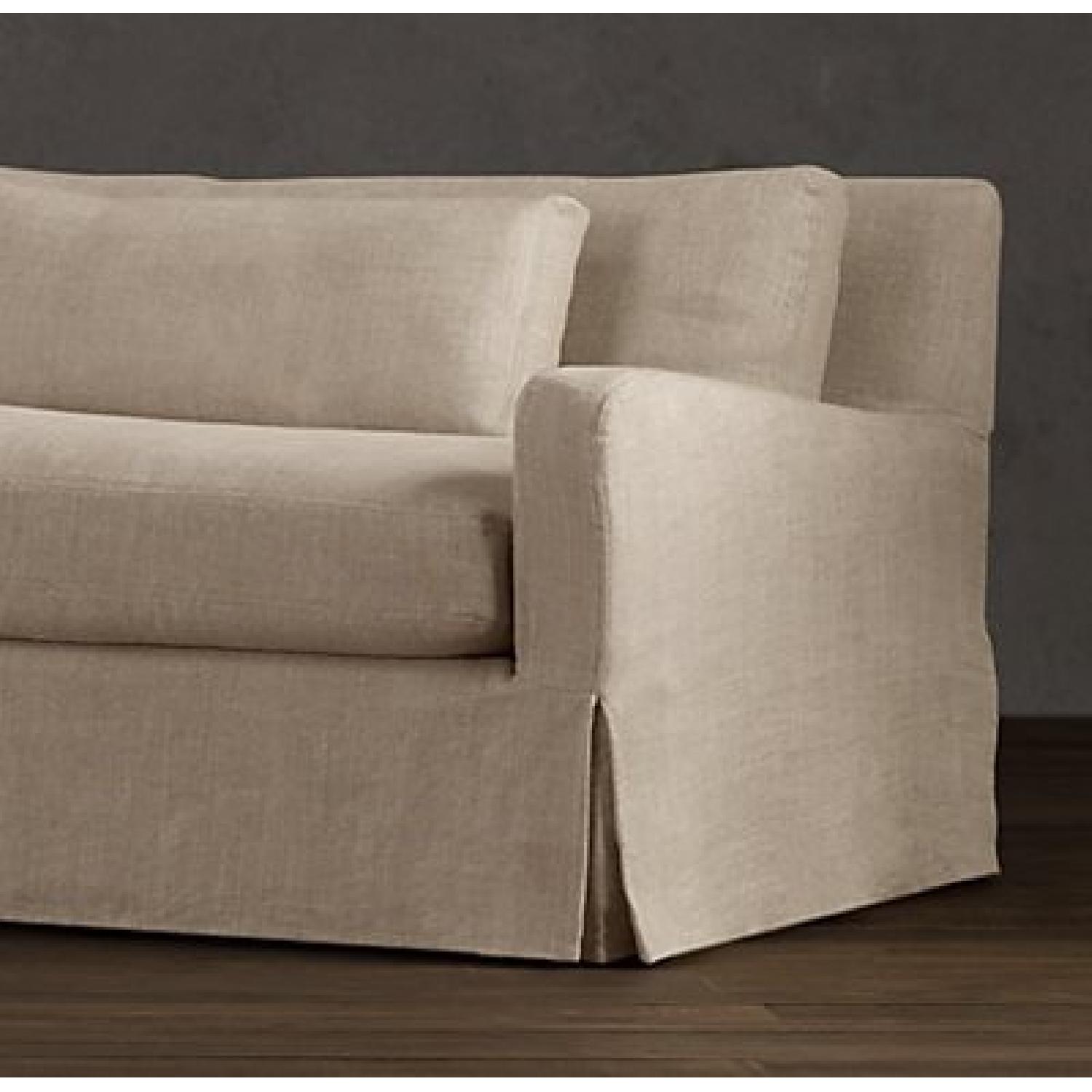 Restoration Hardware Belgian Slope Arm Sleeper Sofa - image-2