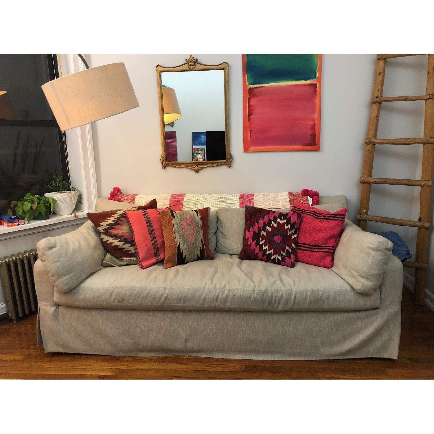 Restoration Hardware Belgian Slope Arm Sleeper Sofa - image-3