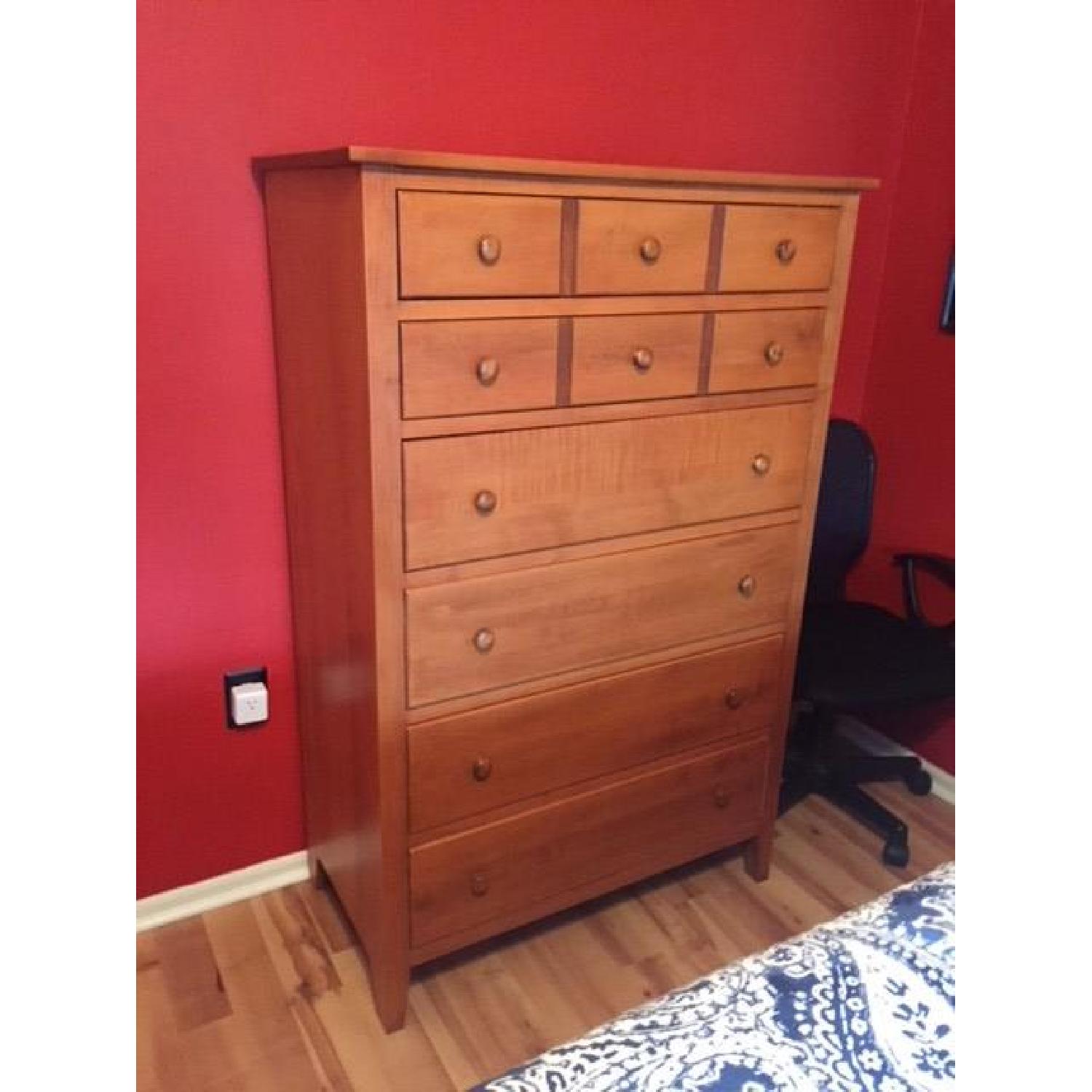Honey Pine Tall 6Drawer Dresser AptDeco