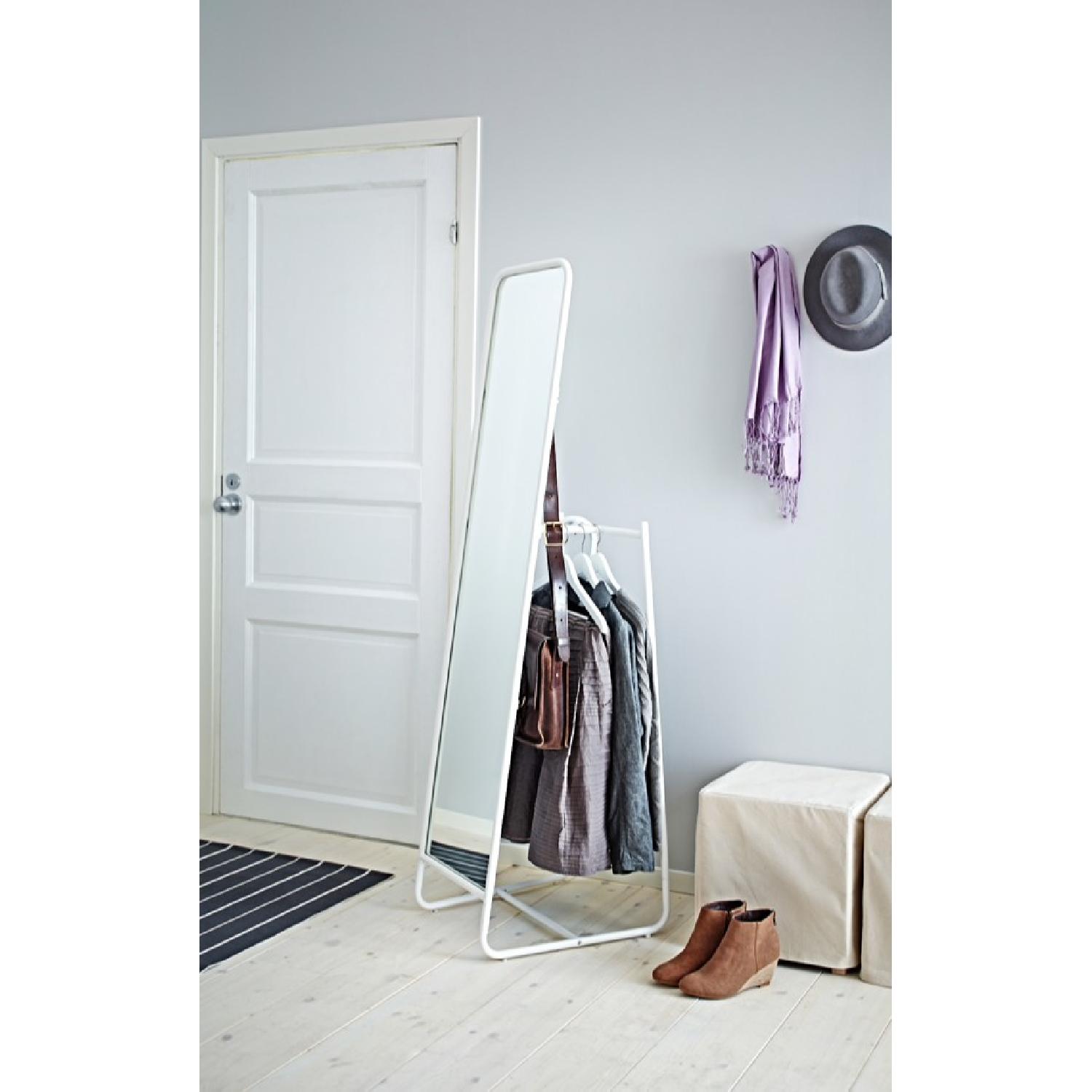 Ikea Knapper Floor Mirror in White - image-1