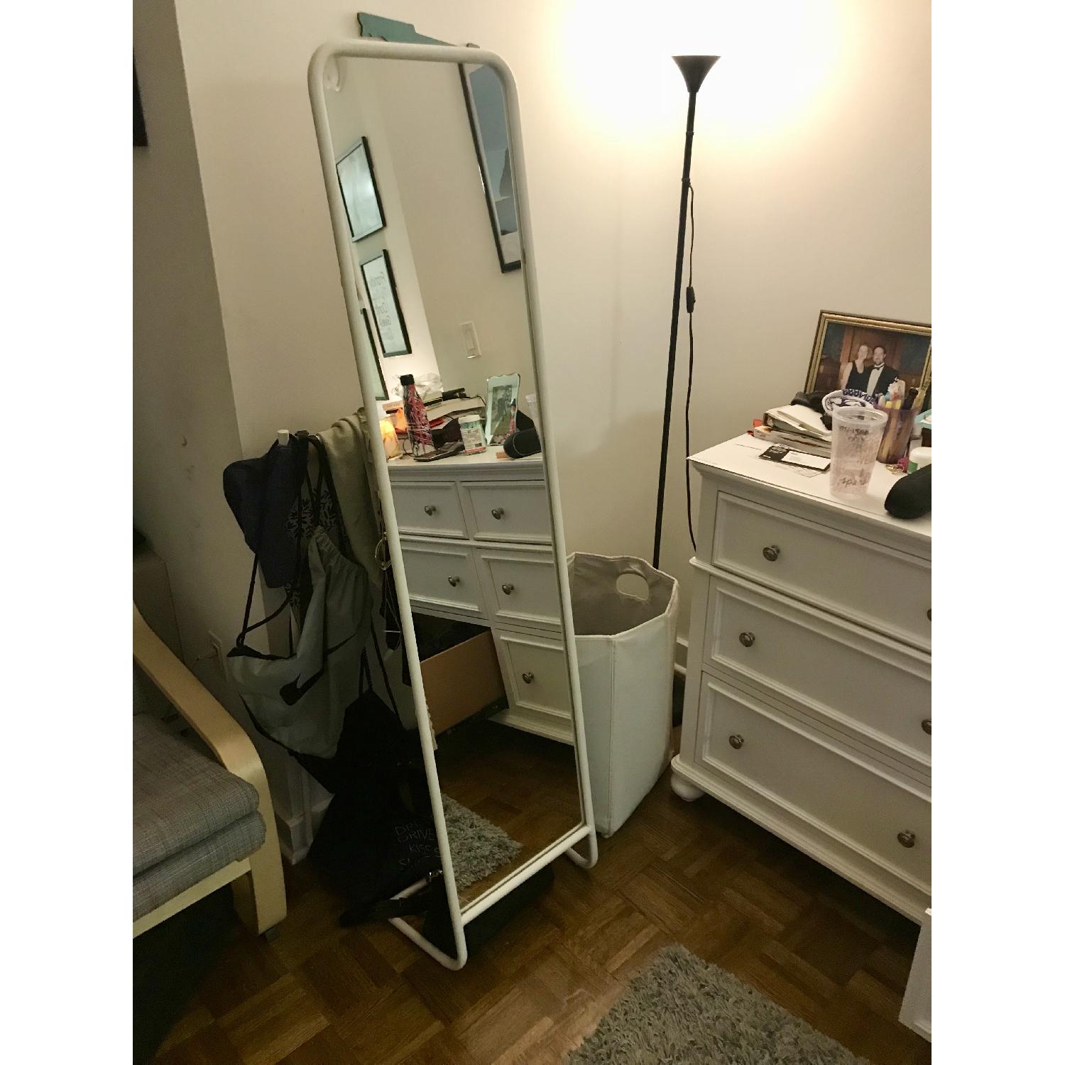 Ikea Knapper Floor Mirror in White - image-3