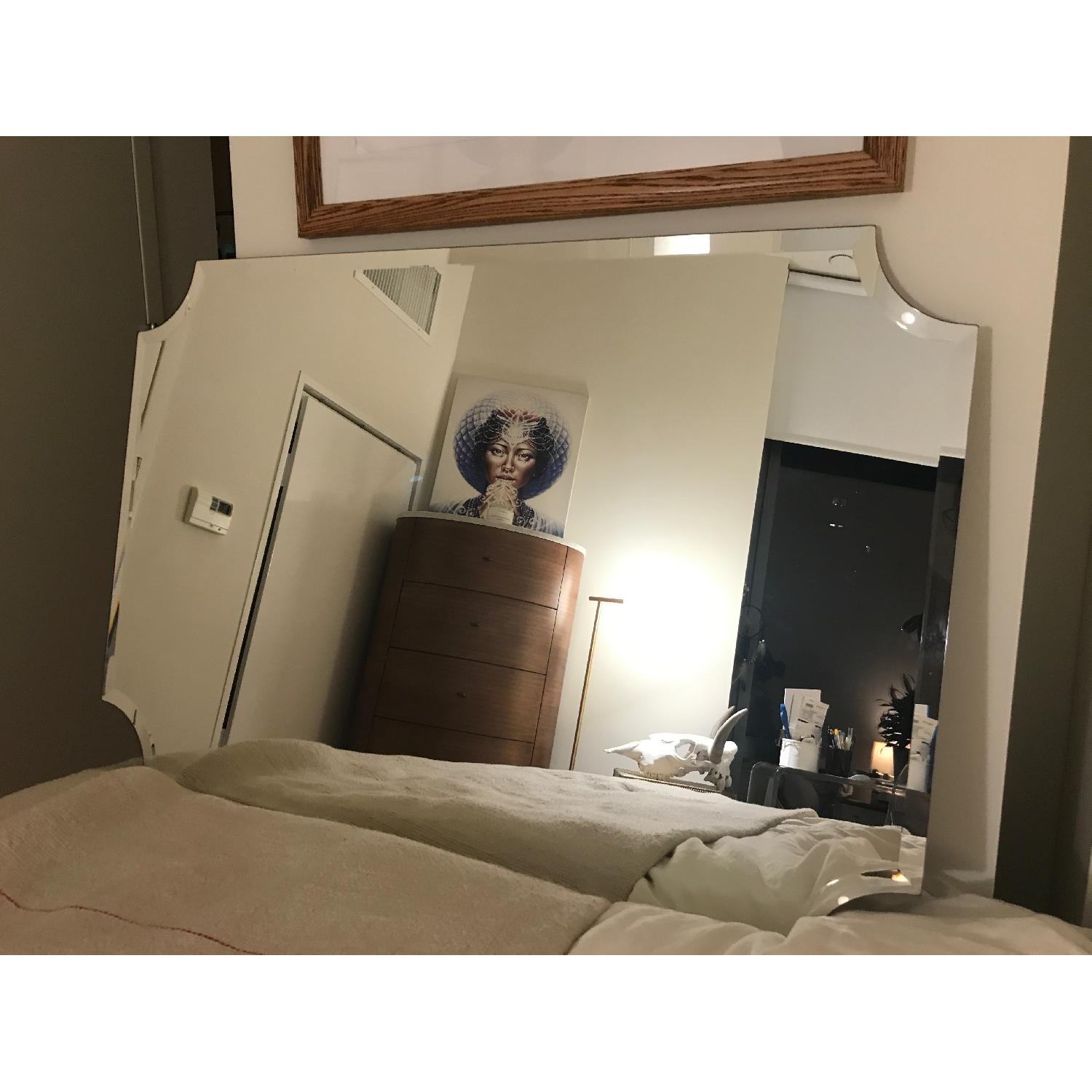 Pottery Barn Bevel Art Deco Mirror - image-2