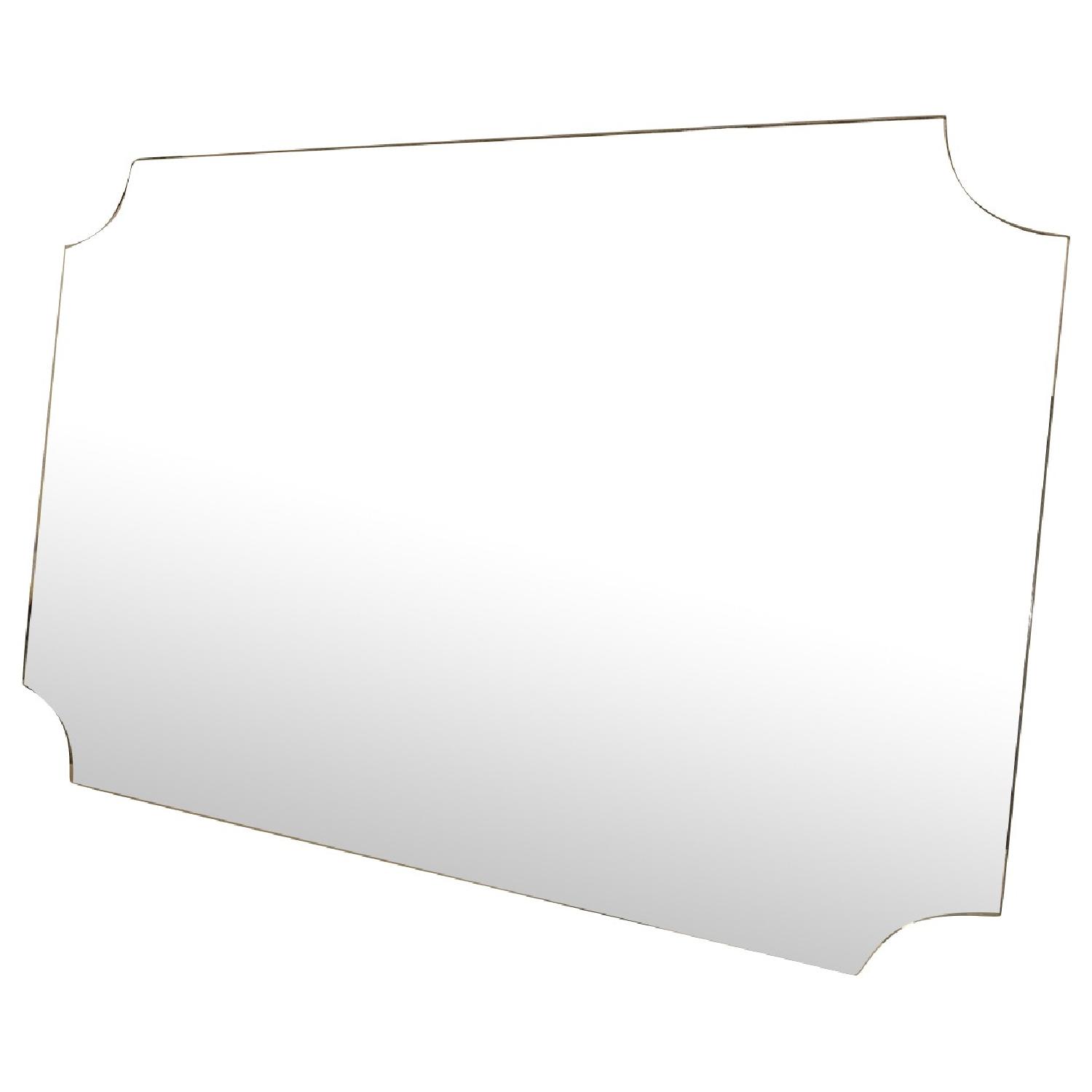 Pottery Barn Bevel Art Deco Mirror - image-0