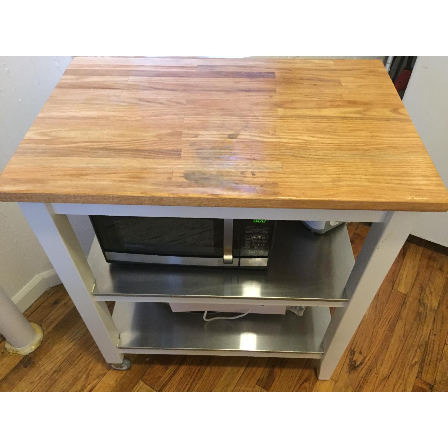 Ikea Stenstorp White Kitchen Island AptDeco