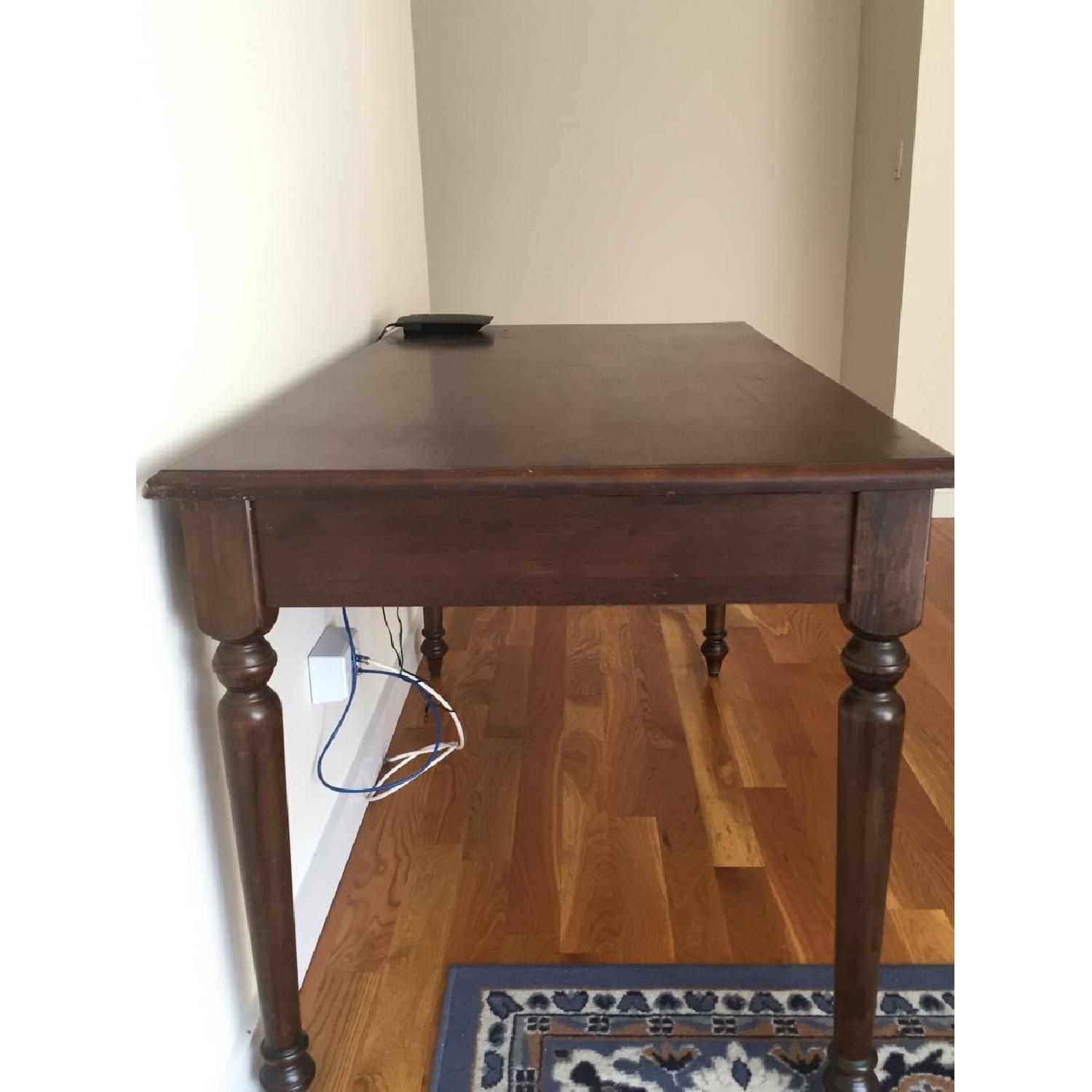 Antique Solid Wood Desk - image-3