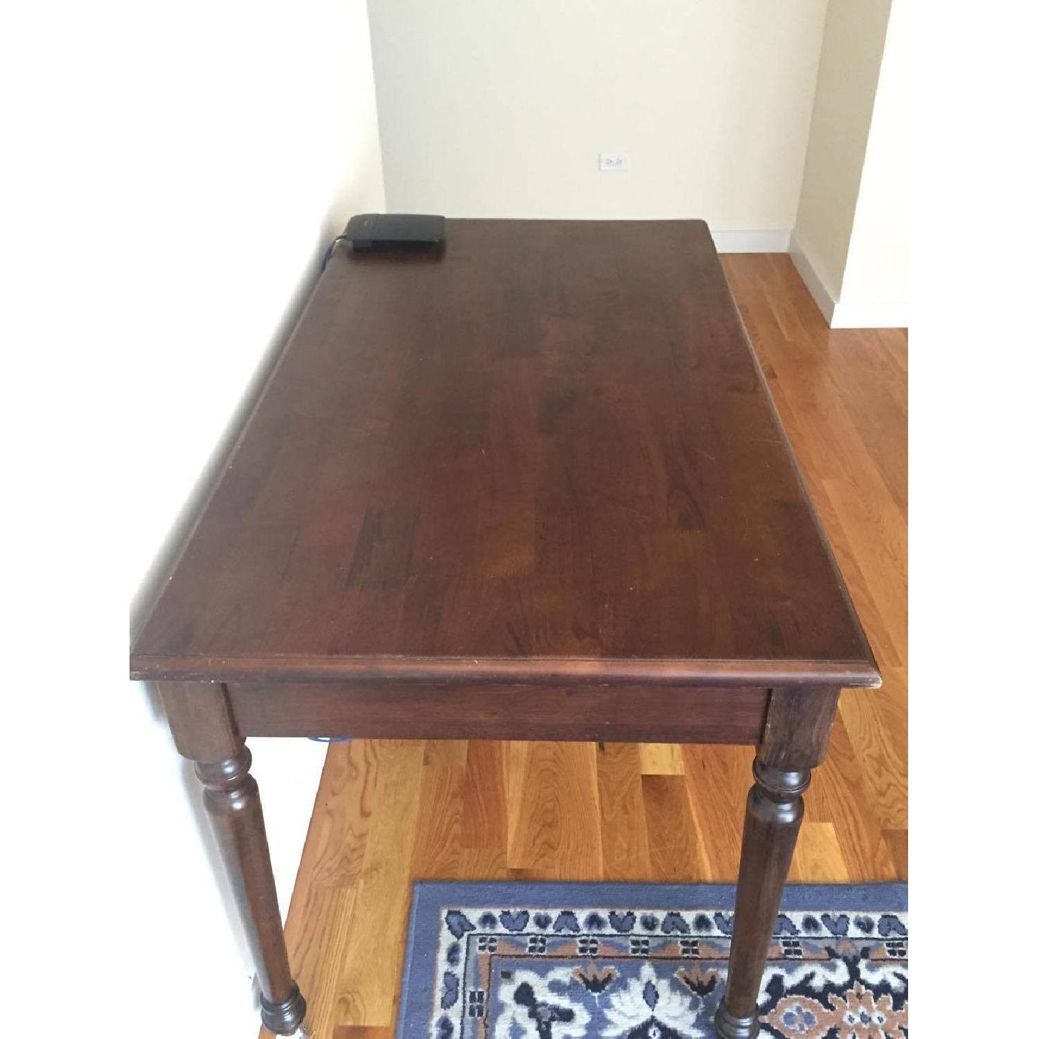 Antique Solid Wood Desk - image-6