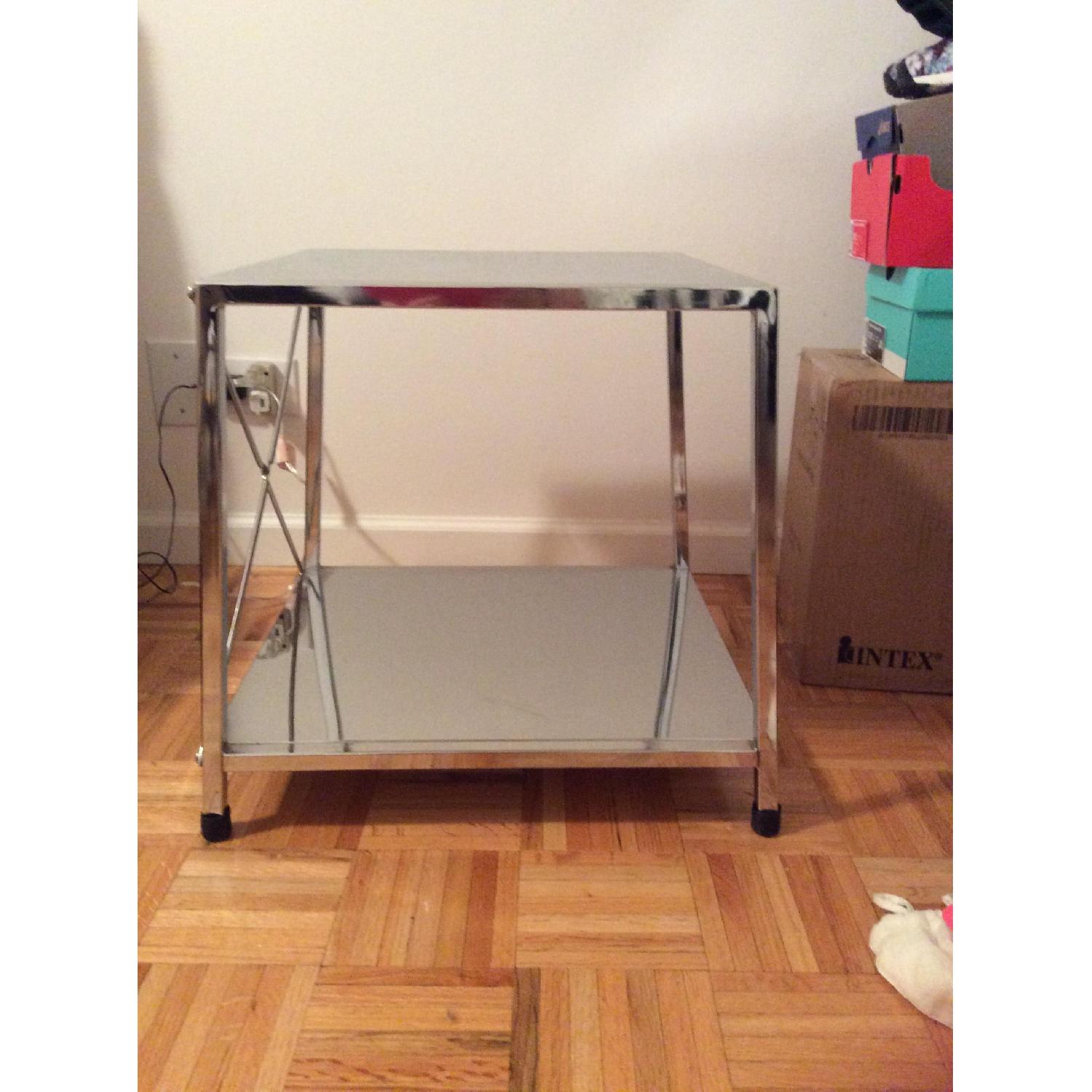 CB2 Harvey Chrome Nightstands - image-3