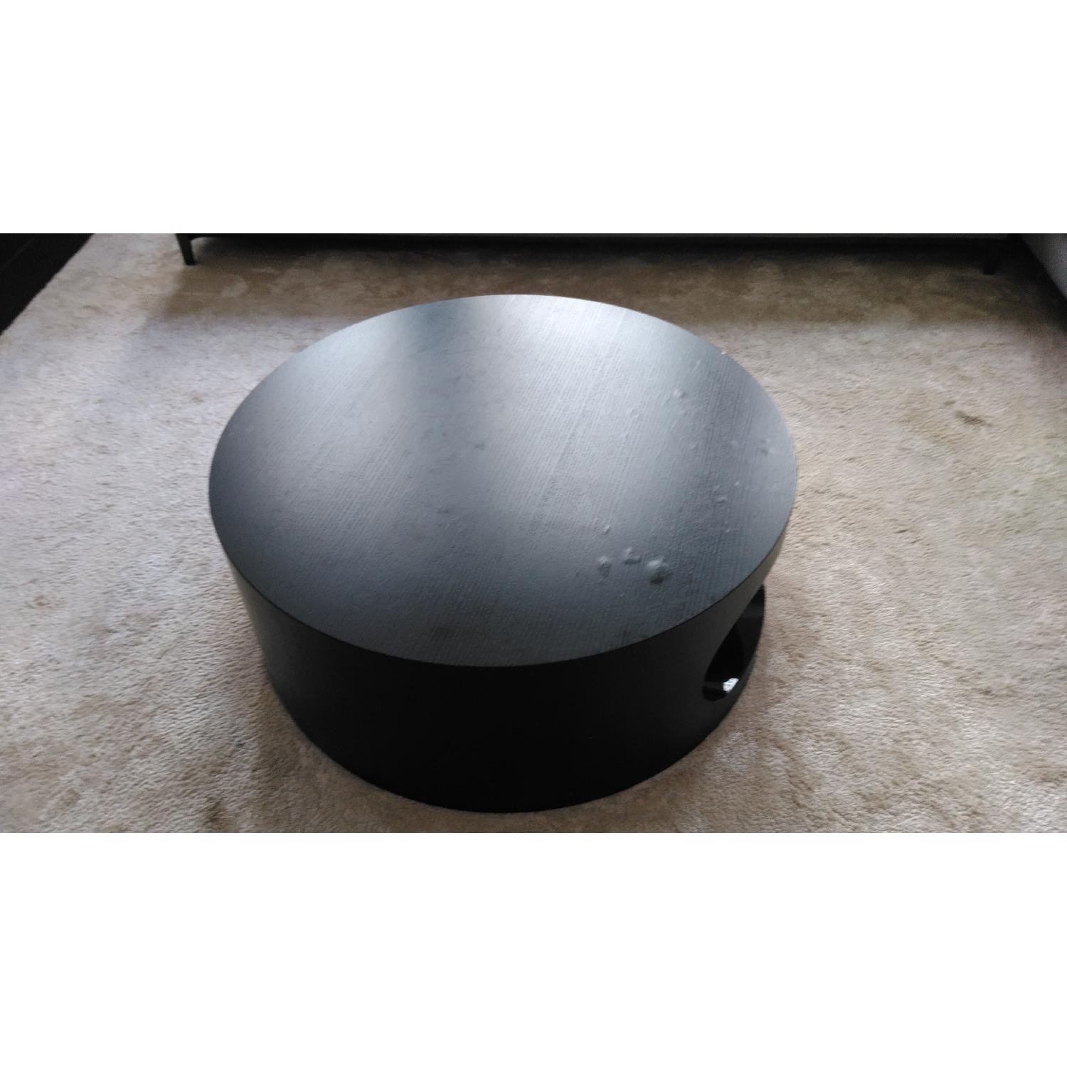 Minotti Round Black Coffee Table - image-1