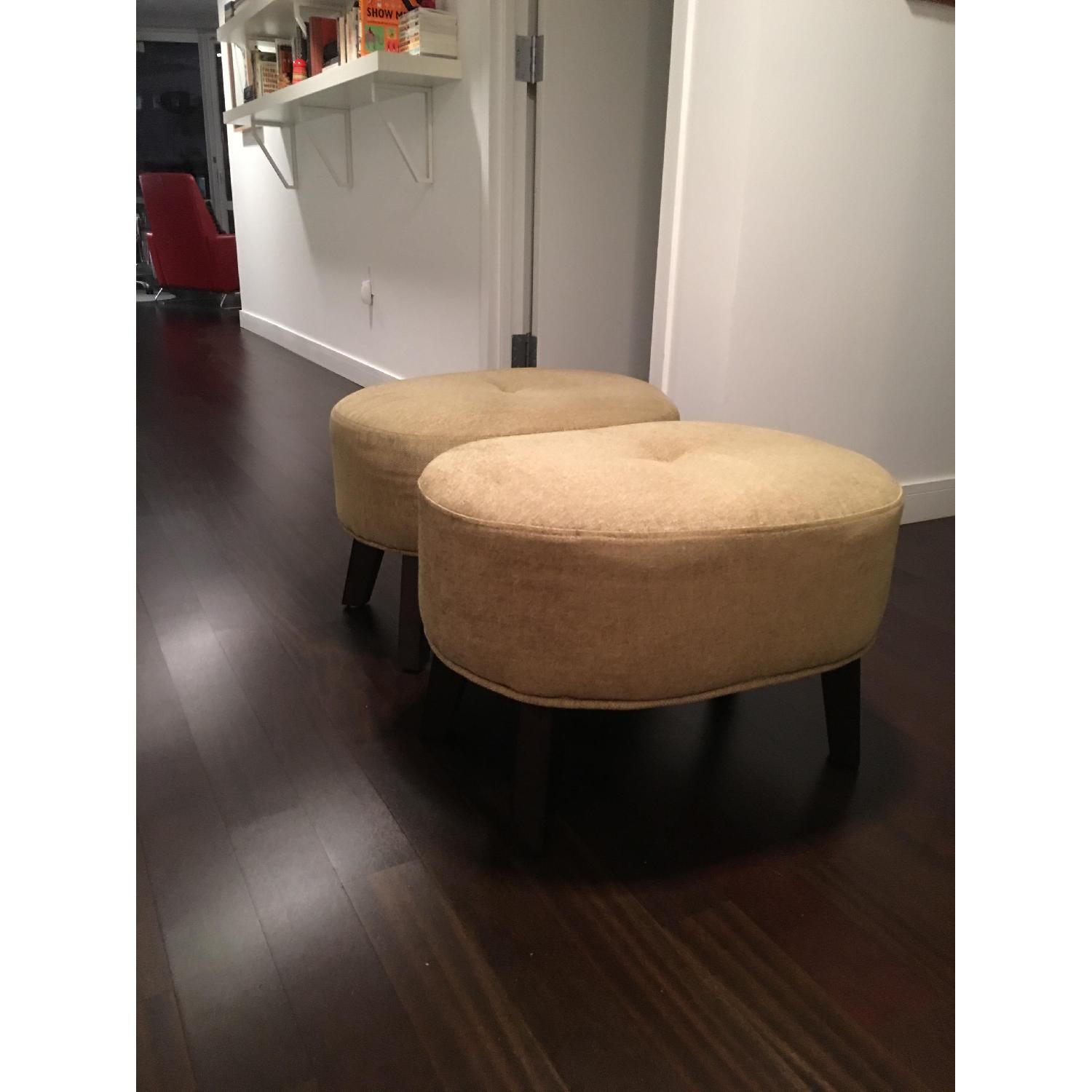 Apple Green Footstools - image-1