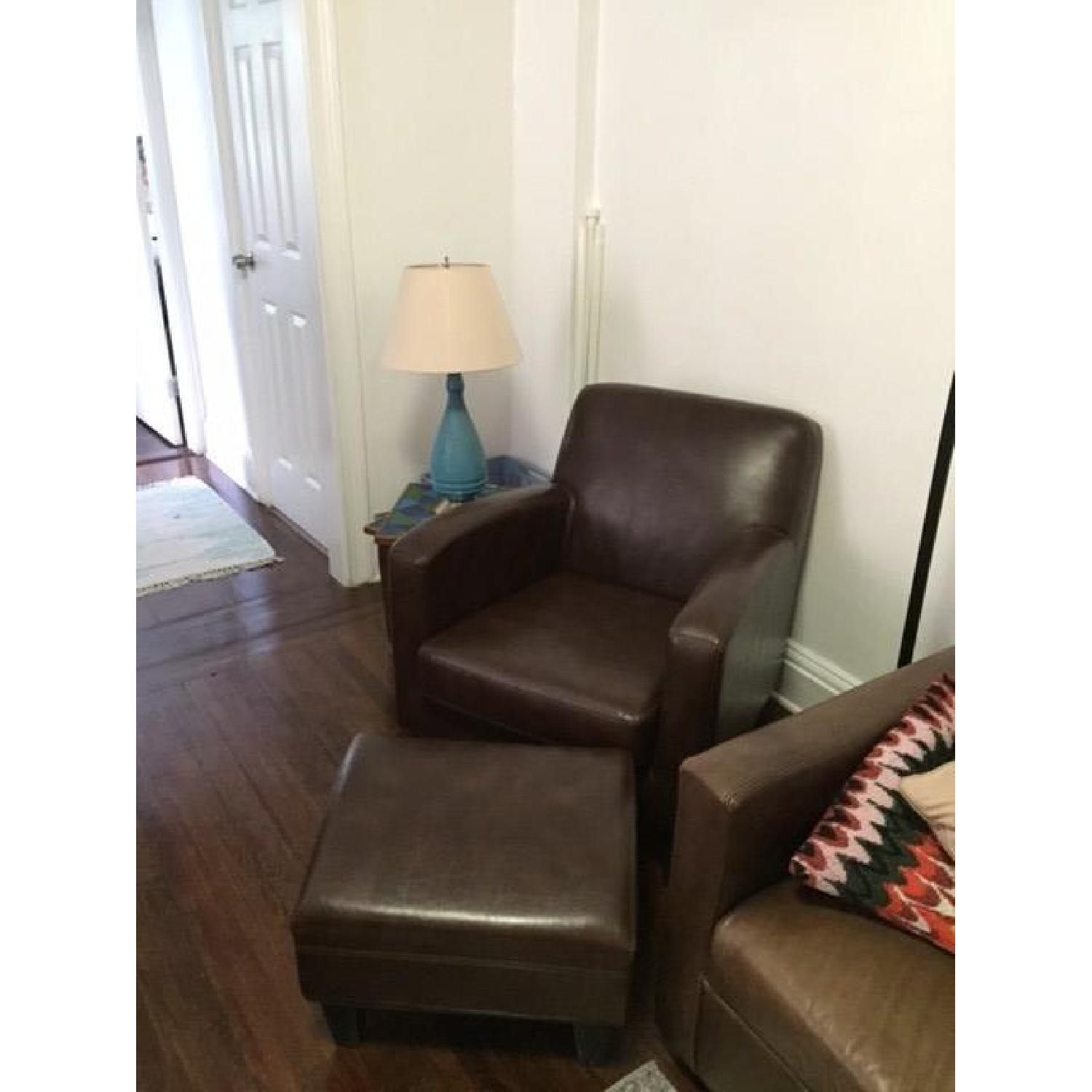 Ikea Jappling Arm Chair w/ Ottoman - image-4