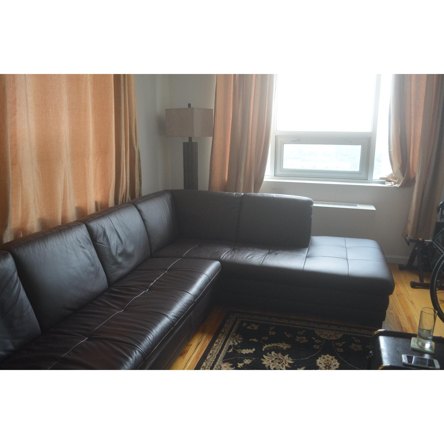 Natuzzi Top Grain Leather Sectional - image-2