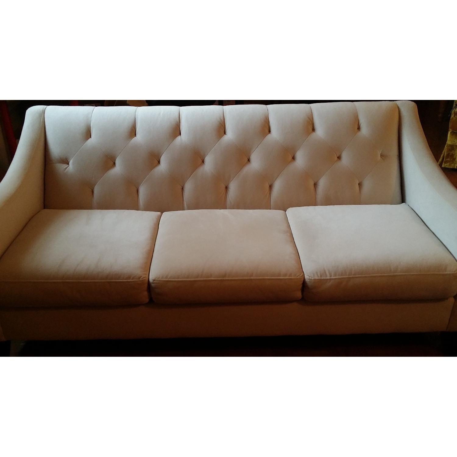 Macy's Chloe Velvet Tufted Sofa - image-1