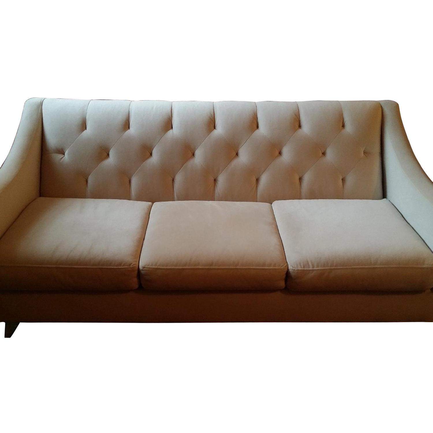 Macy's Chloe Velvet Tufted Sofa - image-0