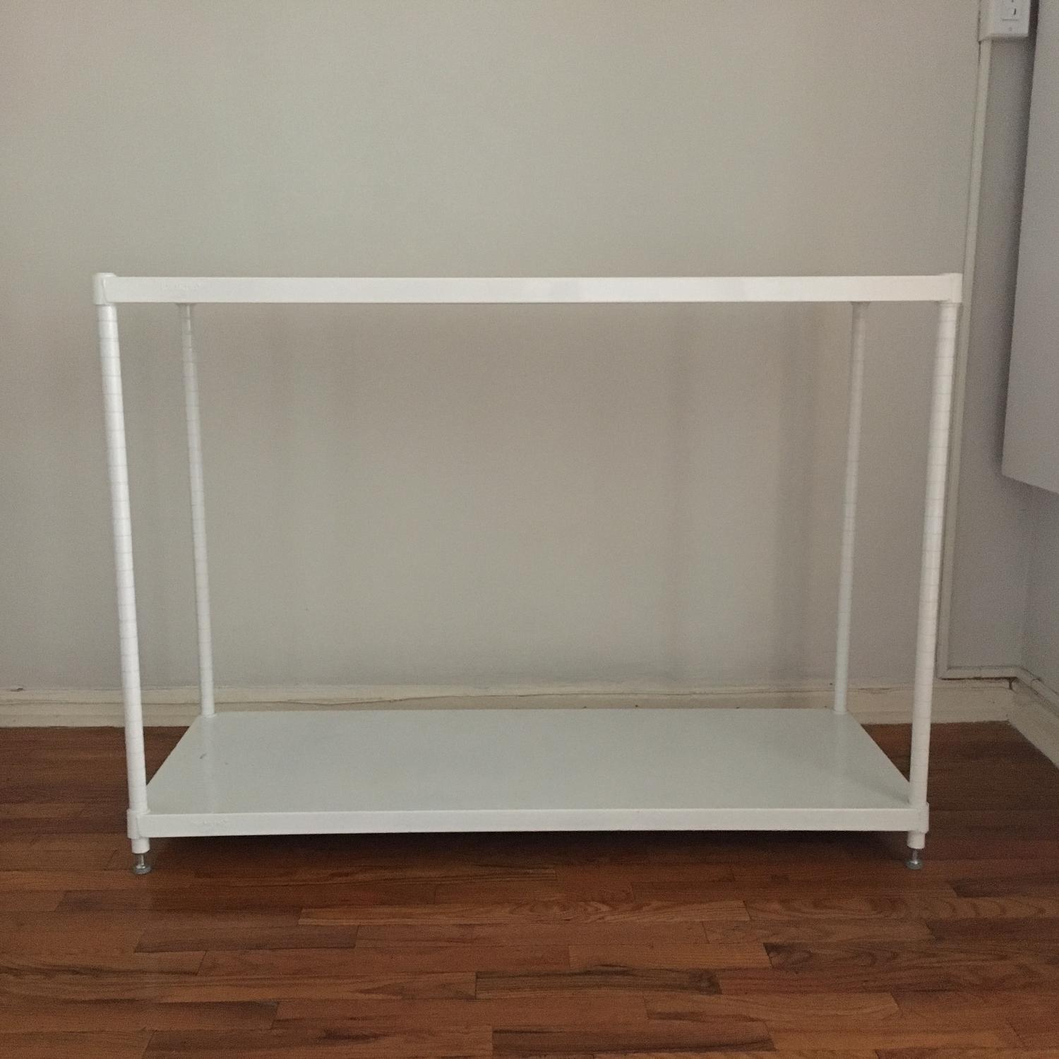 Container Store Metro Shelves in White AptDeco