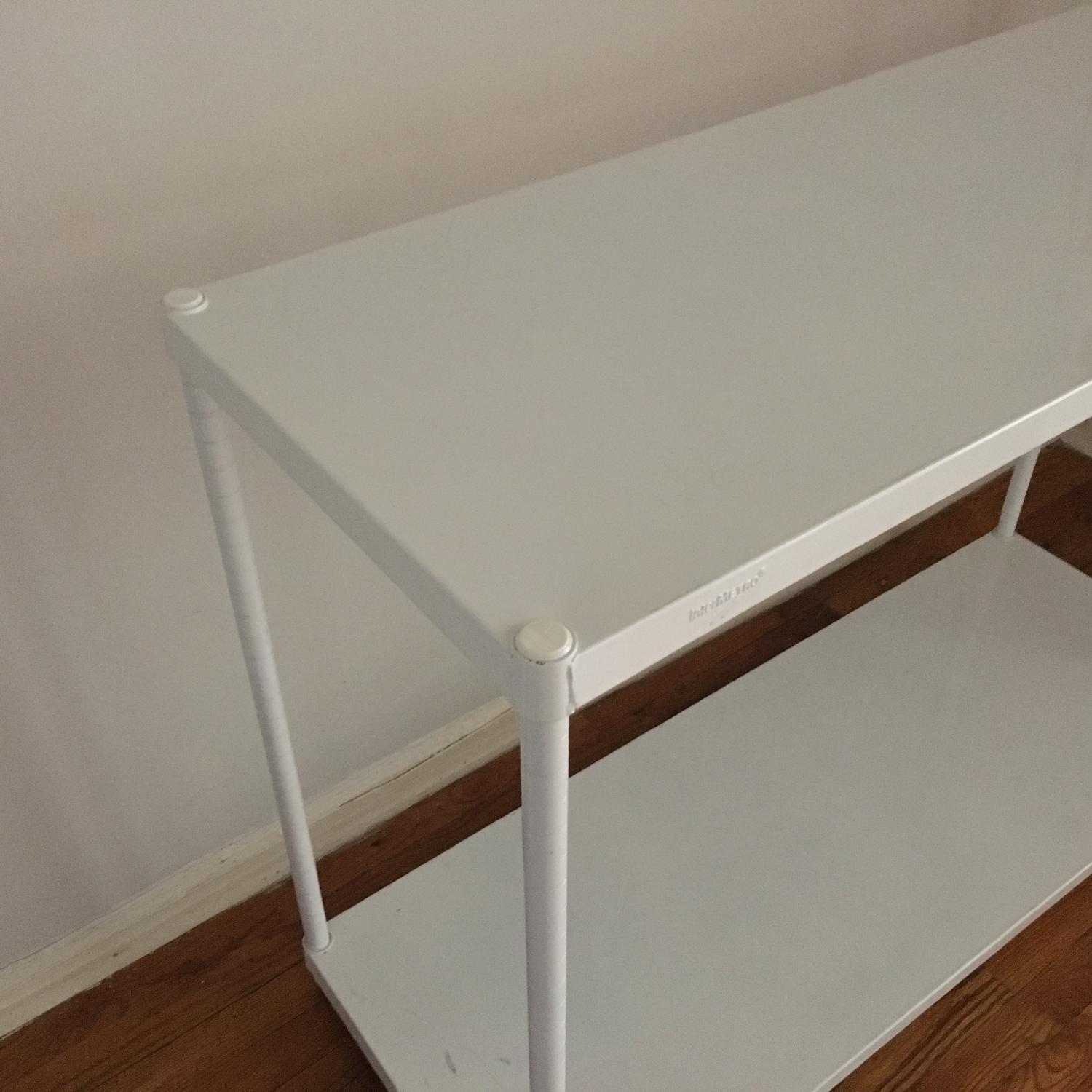 Container Store Metro Shelves in White AptDeco