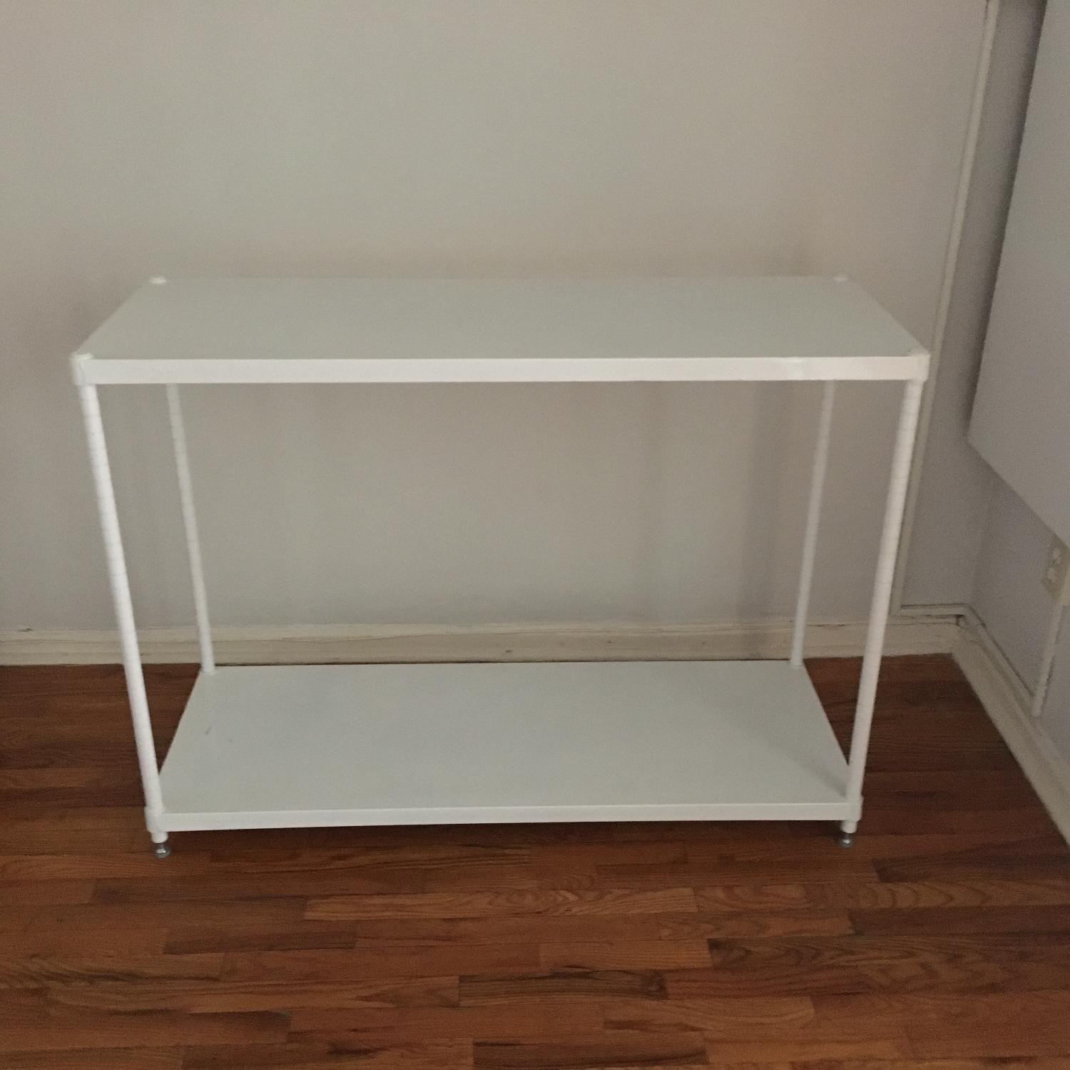 Container Store Metro Shelves in White AptDeco