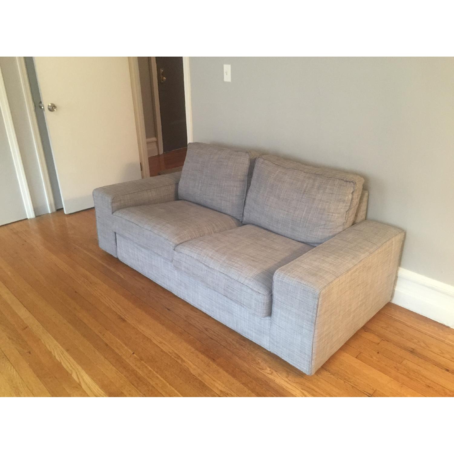 Ikea Kivik Loveseat in Isunda Gray AptDeco