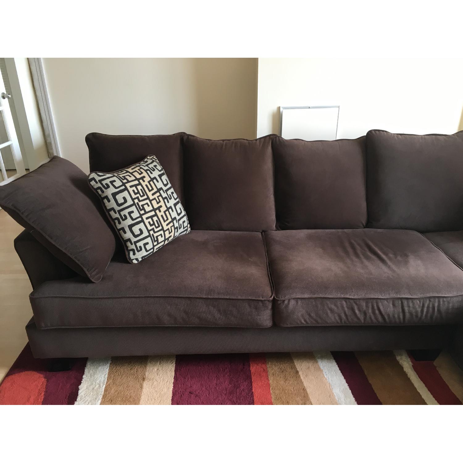 Raymour & Flanigan Kathy Ireland 2 Piece Chaise Sectional Sofa - image-3