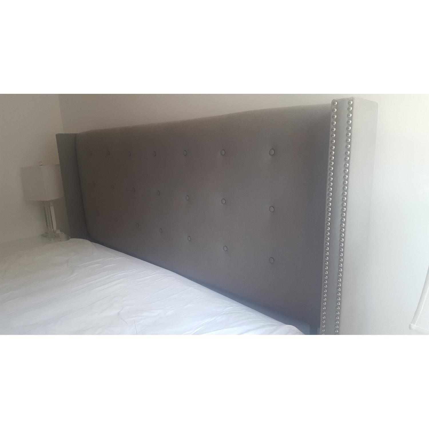 Grey Fabric Headboard - image-2