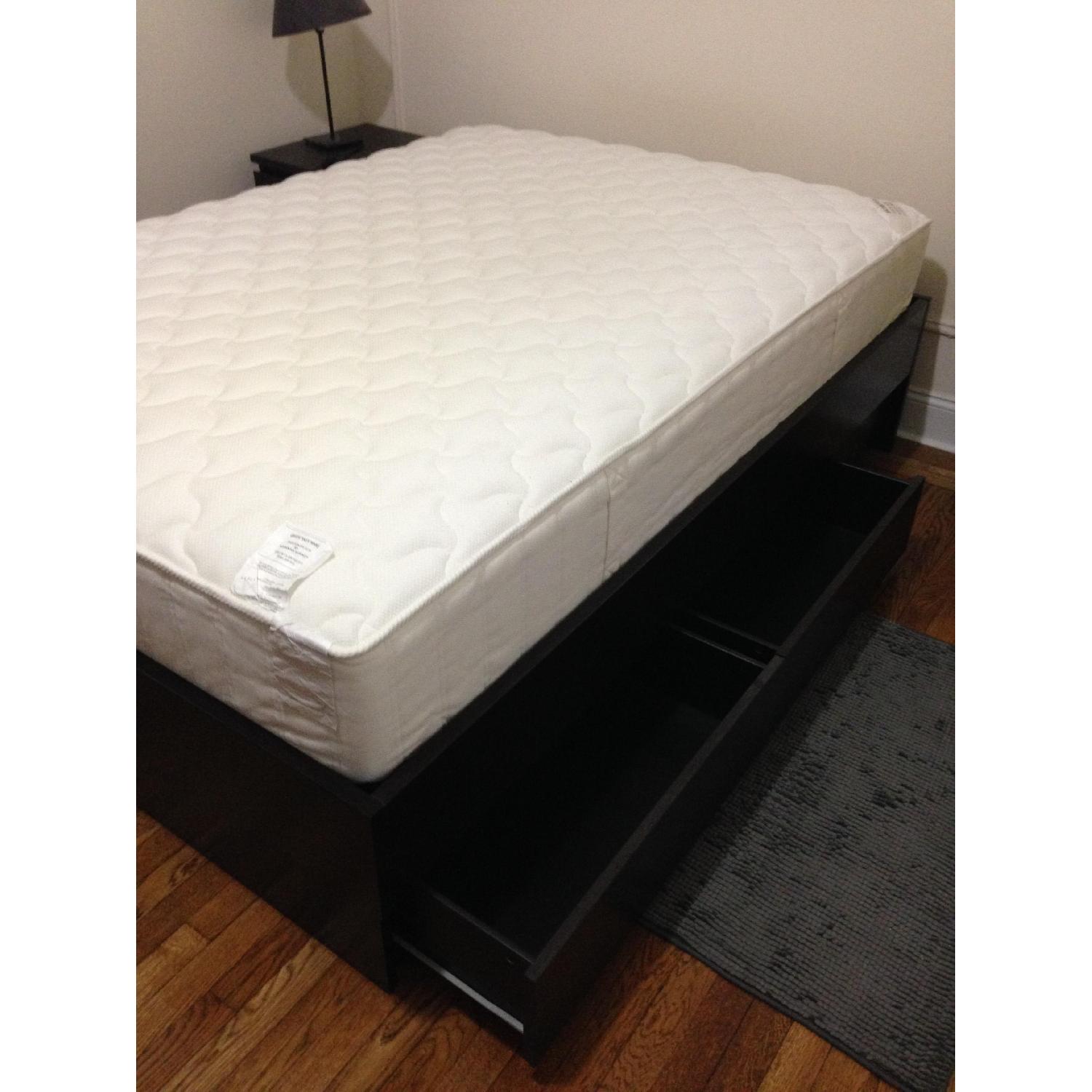Ikea Malm Black Full Size Bed Frame w/ Storage - image-2