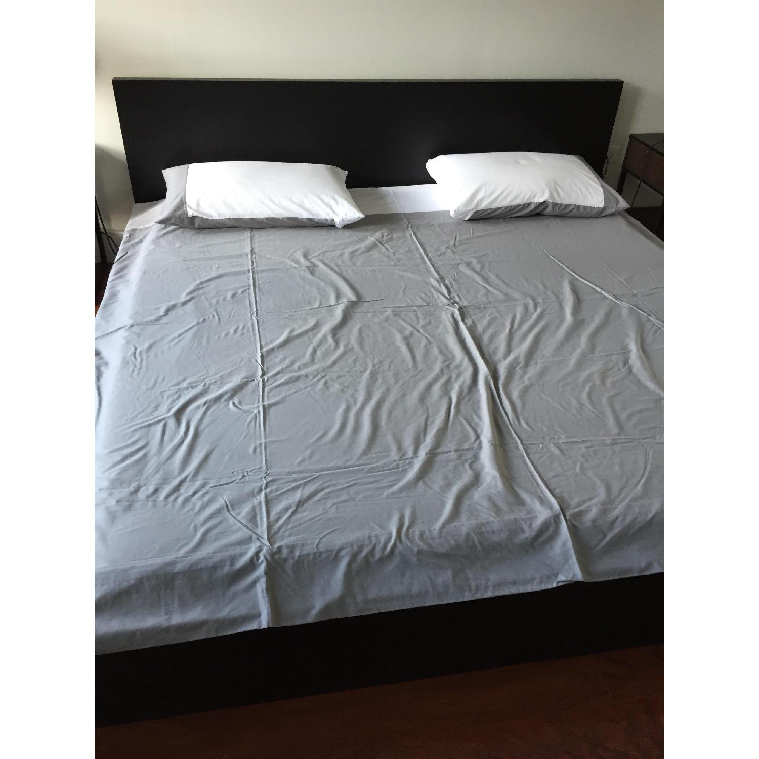 Ikea Dark Brown King Size Bed - image-3