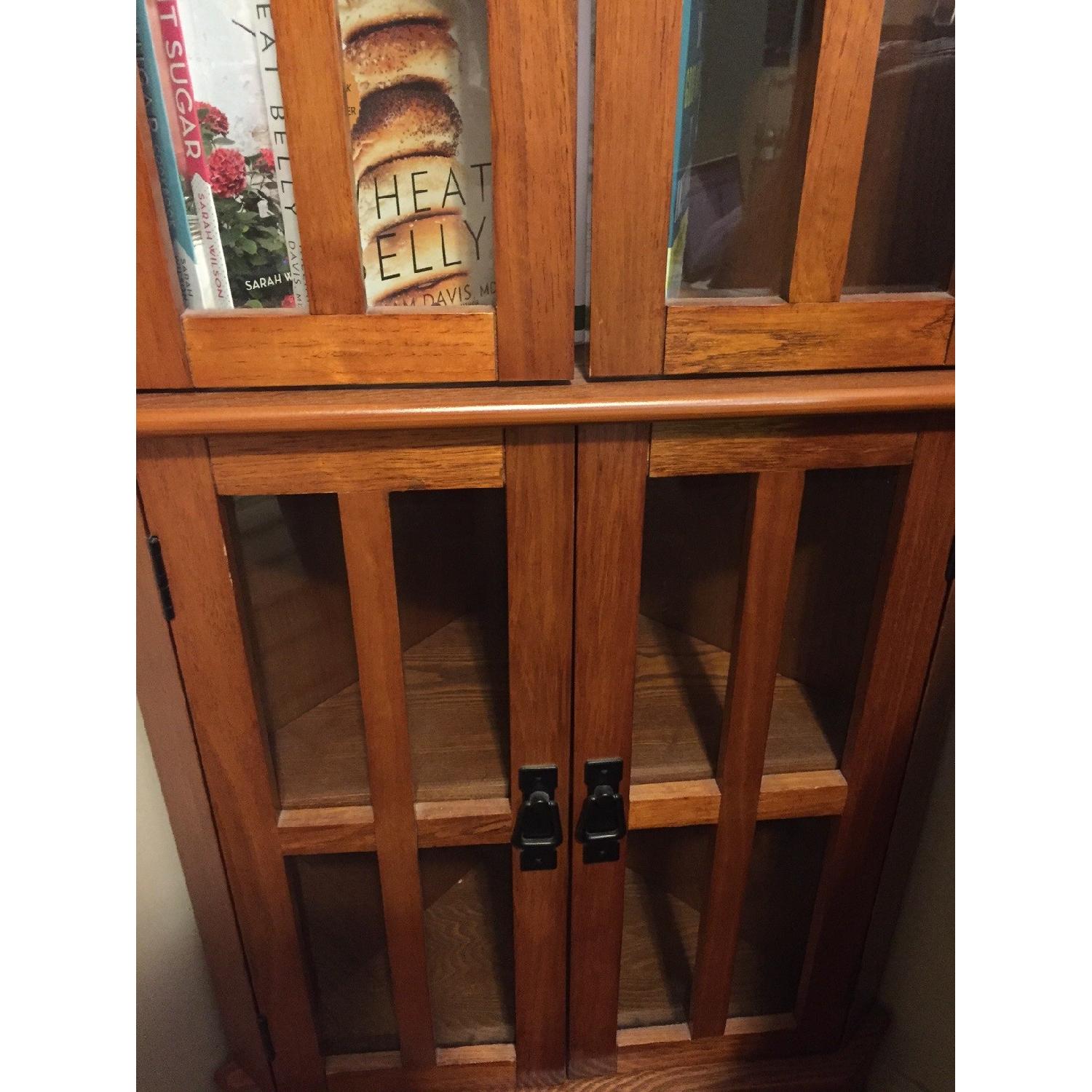 Boston Interiors Oak Corner Bookshelf - image-2