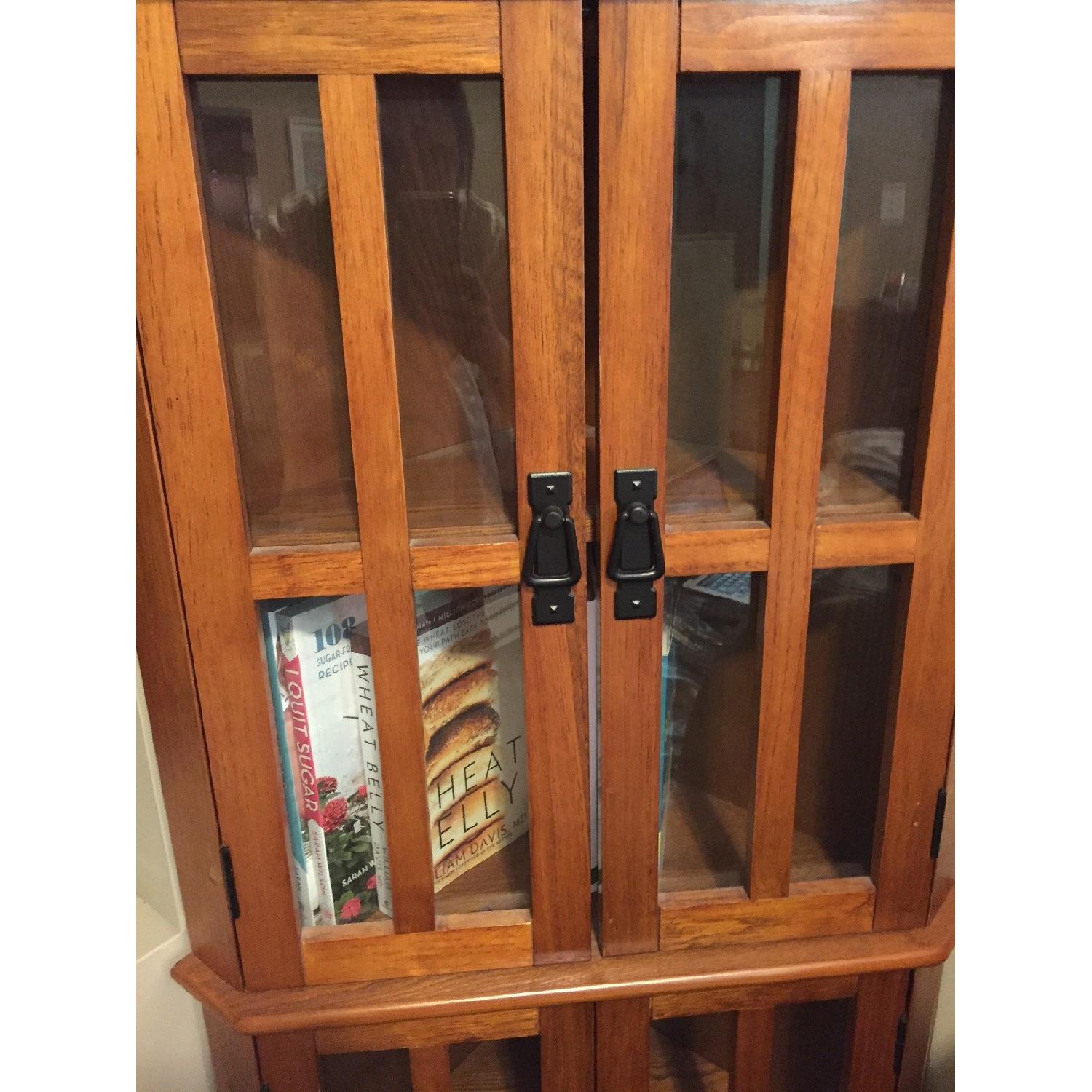 Boston Interiors Oak Corner Bookshelf - image-3