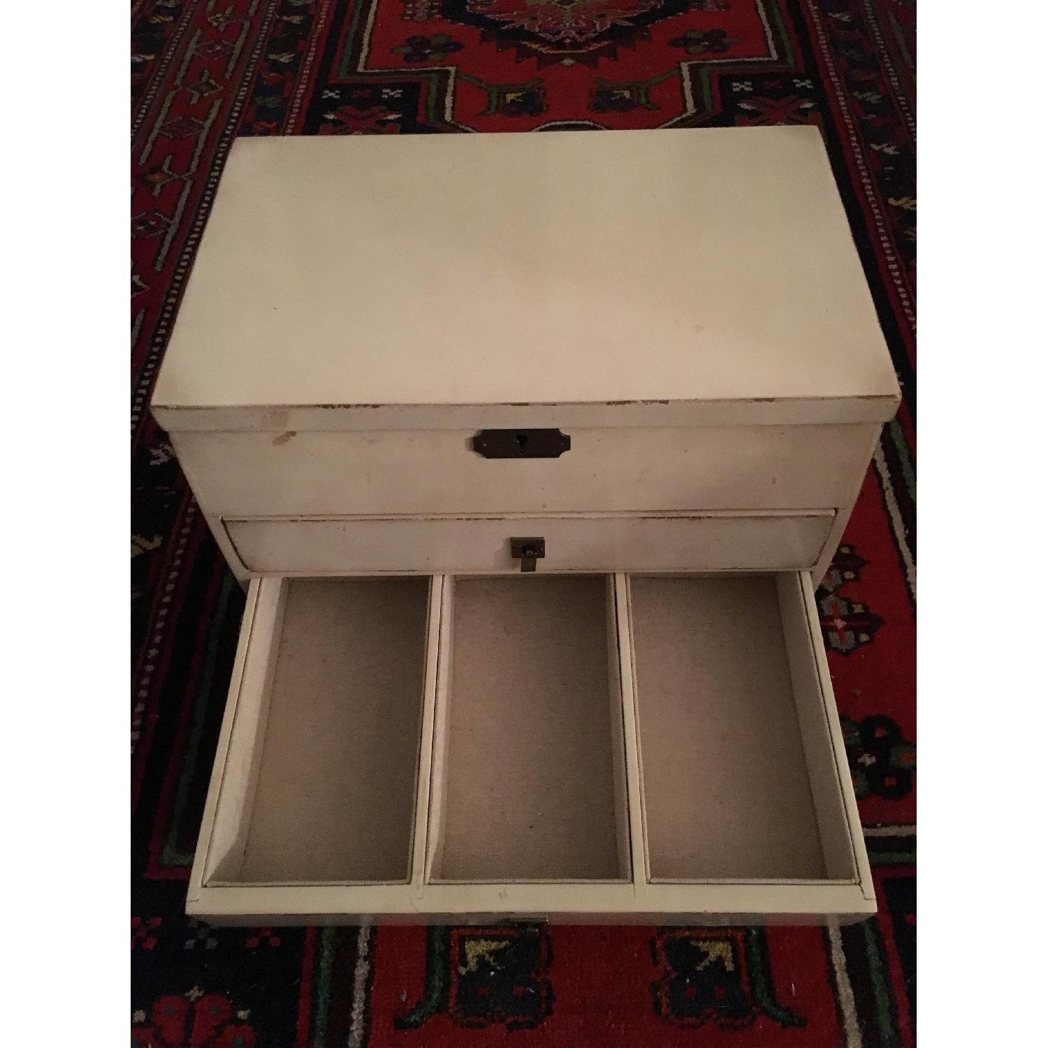 Pottery Barn Emmett Cream Jewelry Dresser - image-6