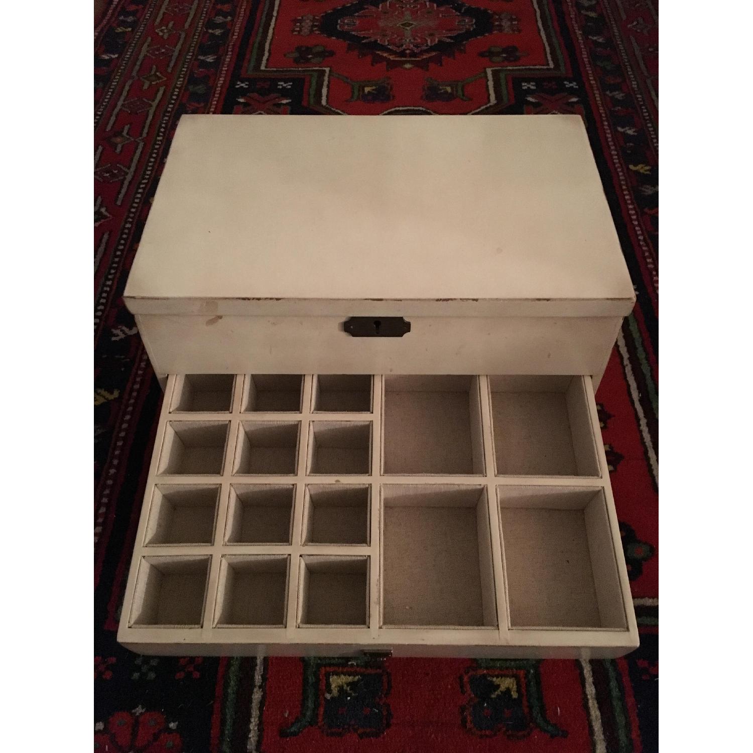 Pottery Barn Emmett Cream Jewelry Dresser - image-7