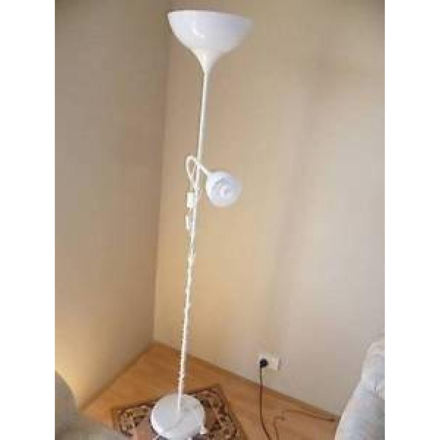 Ikea White Upright/Reading Floor Lamp - image-1