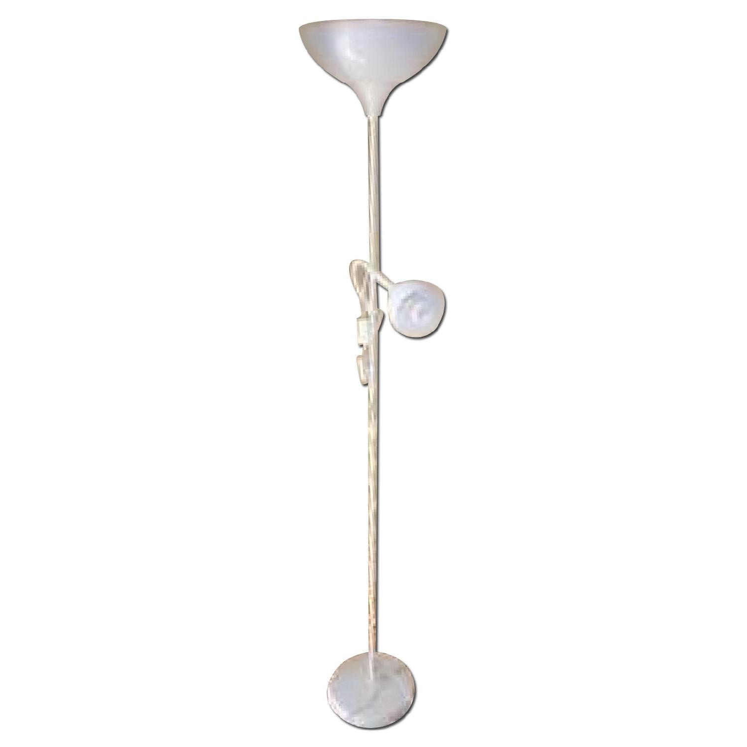 Ikea White Upright/Reading Floor Lamp - image-0