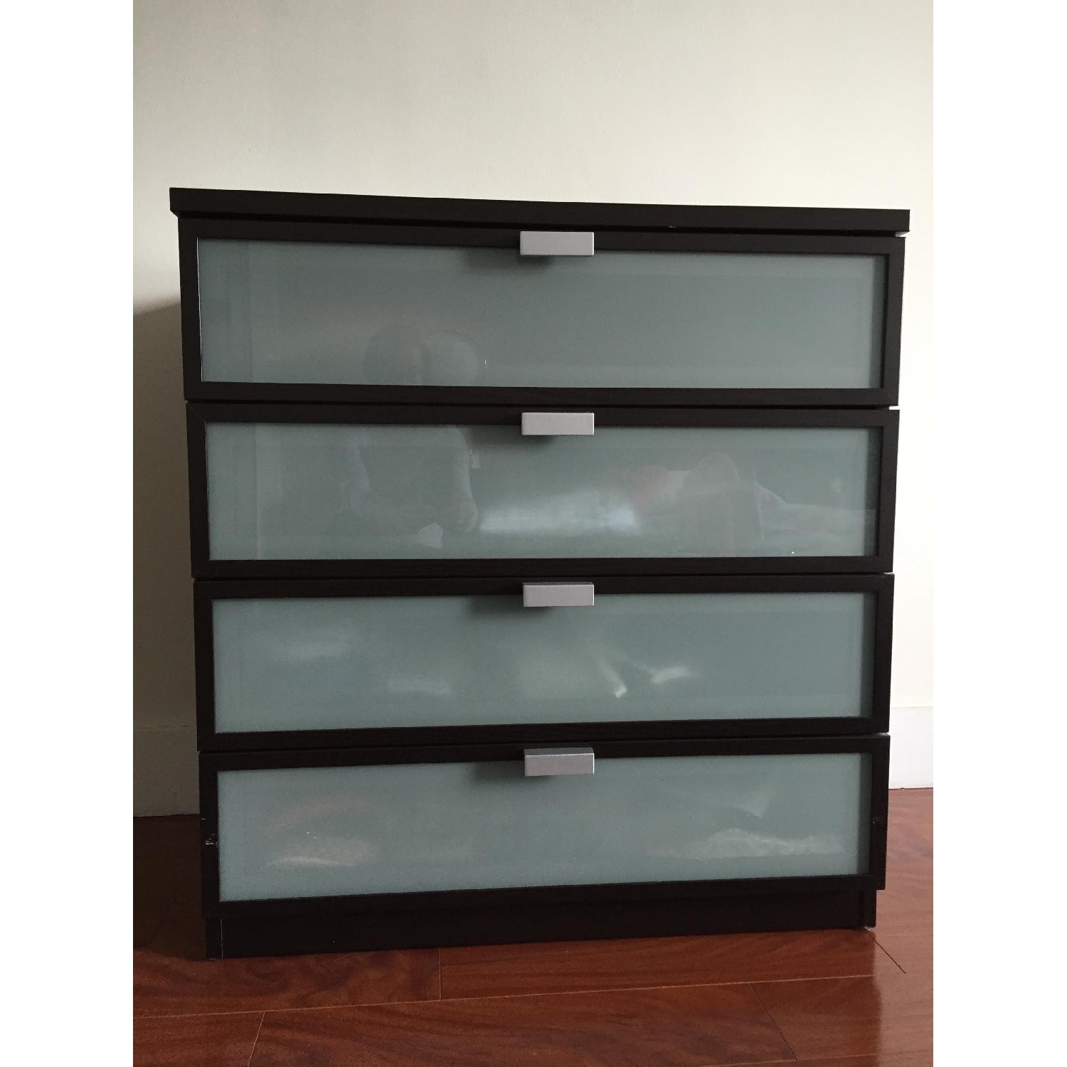 Ikea Dark Brown 4 Drawer Chest - image-3