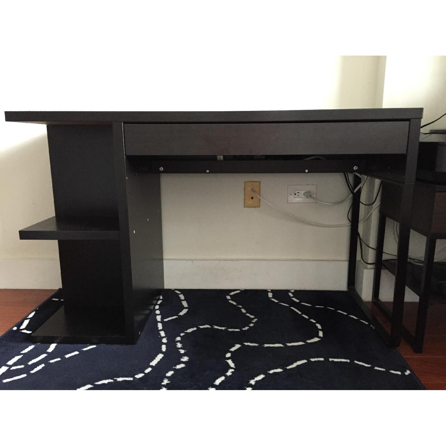 Ikea Dark Brown Desk AptDeco