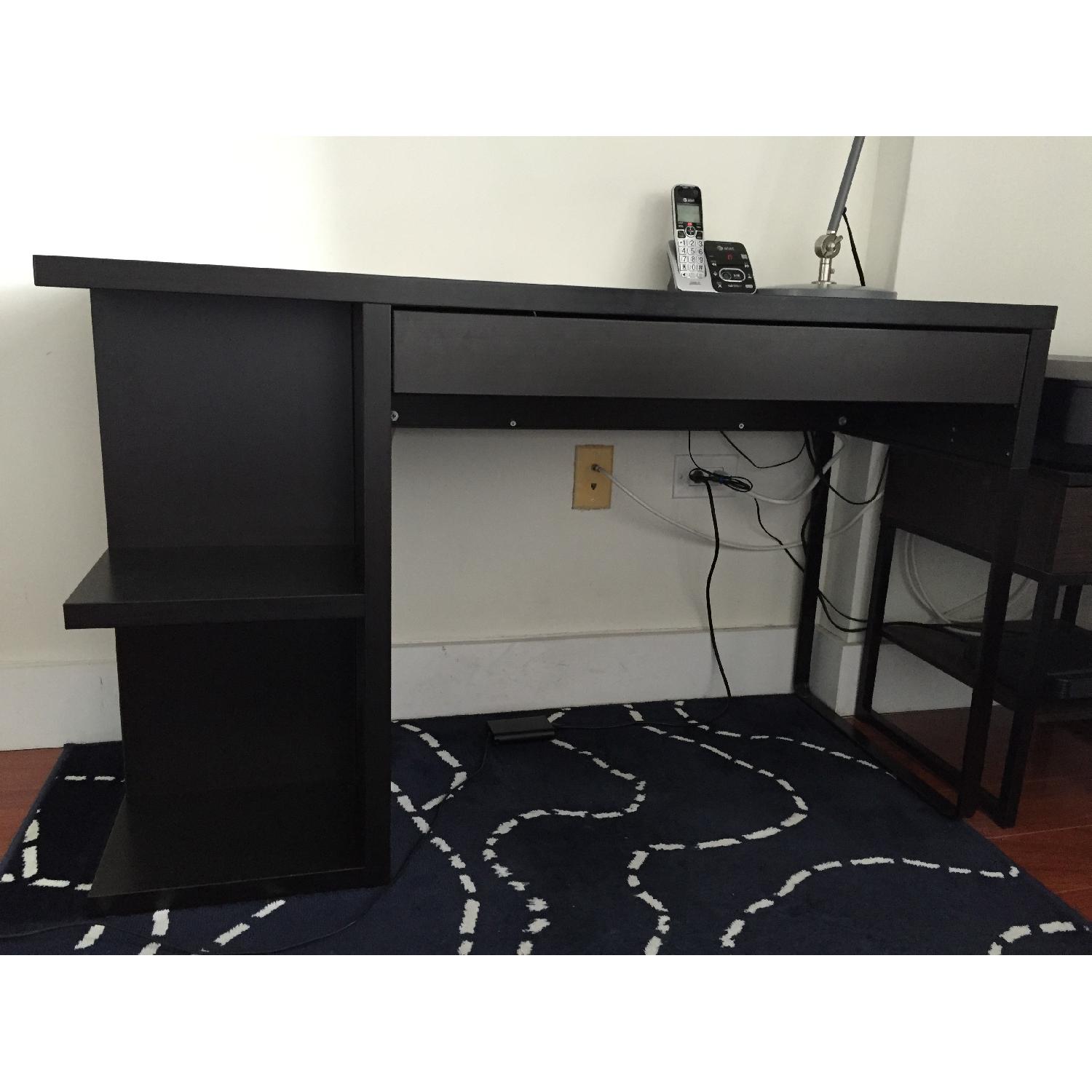 Ikea Dark Brown Desk - AptDeco