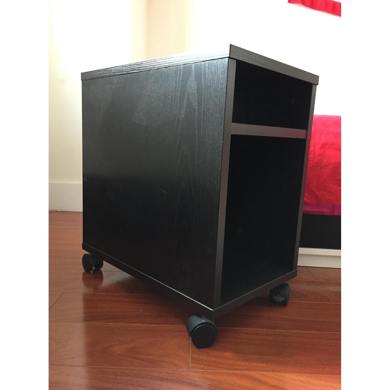 Ikea White Square Bedside Table - image-1