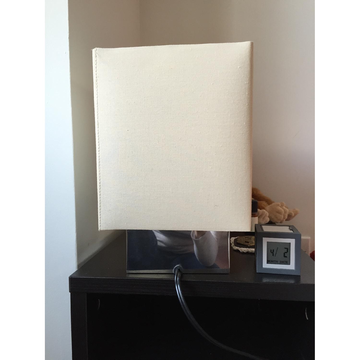 Ikea White Square Bedside Table AptDeco