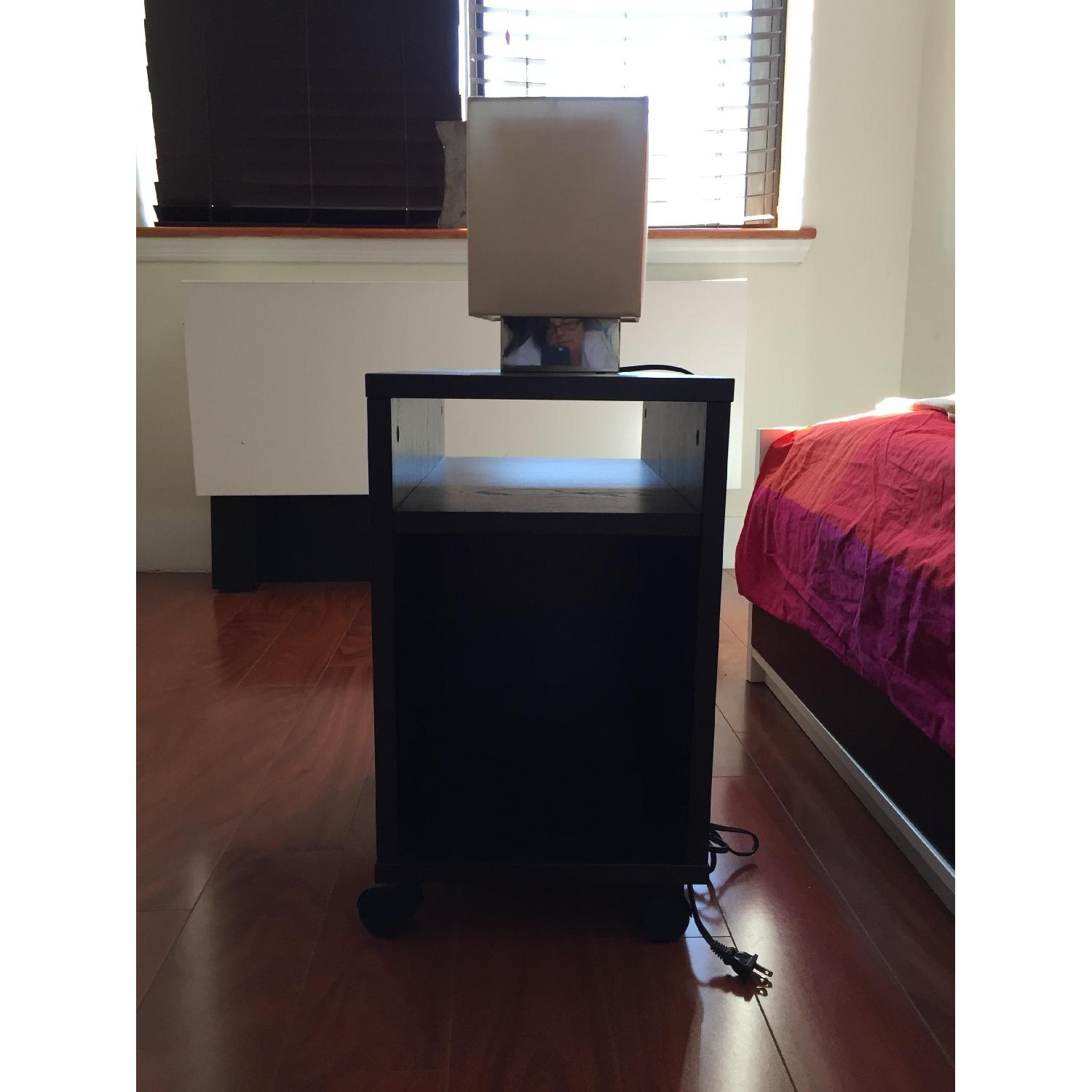 Ikea White Square Bedside Table - image-3