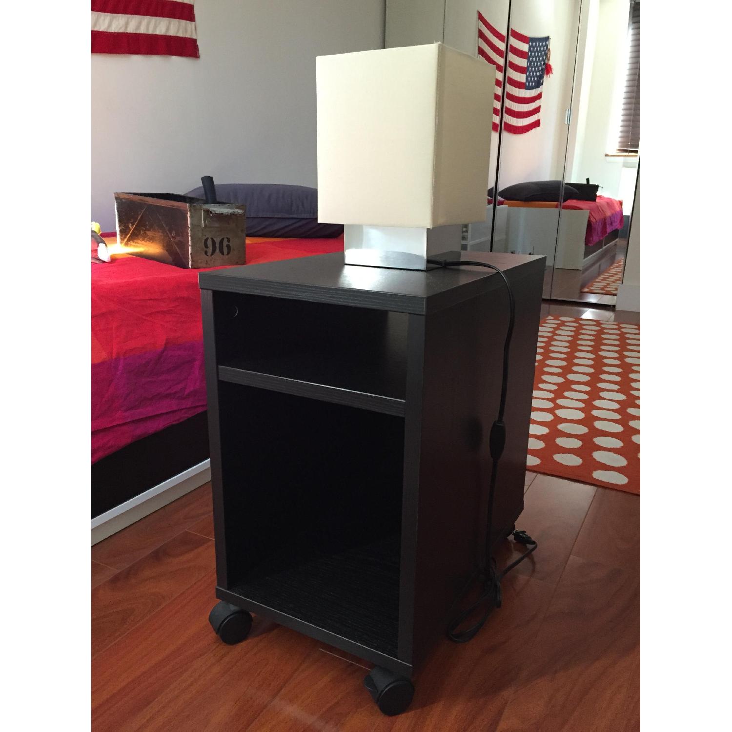 Ikea White Square Bedside Table - image-4