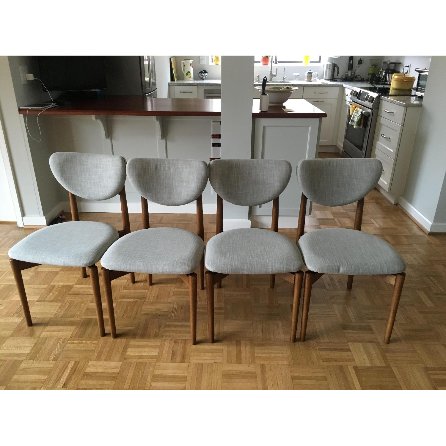 West Elm Dane Platinum Chairs - image-3